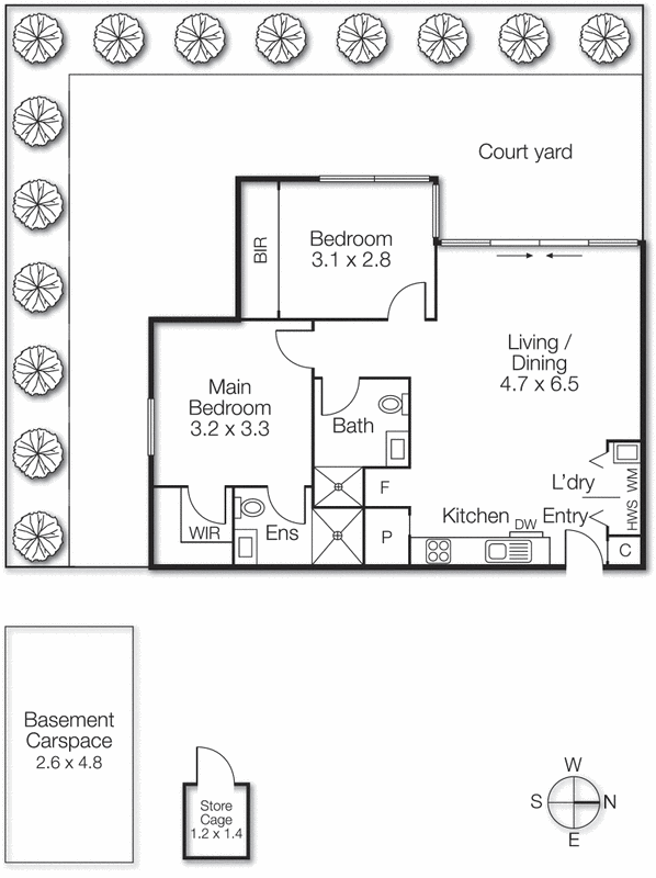 3/126 Centre Road, Brighton East VIC 3187 - Floorplan