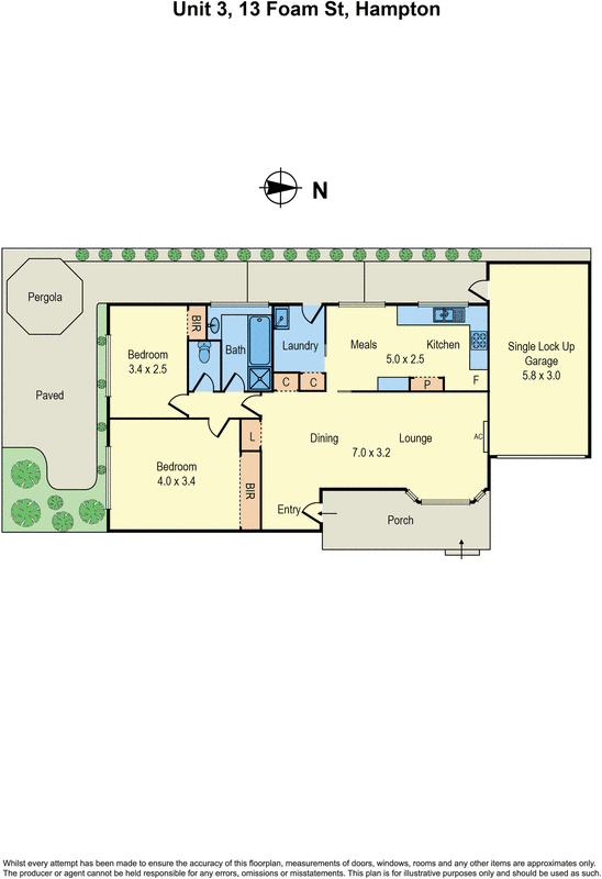 3/13 Foam Street, Hampton VIC 3188 - Floorplan