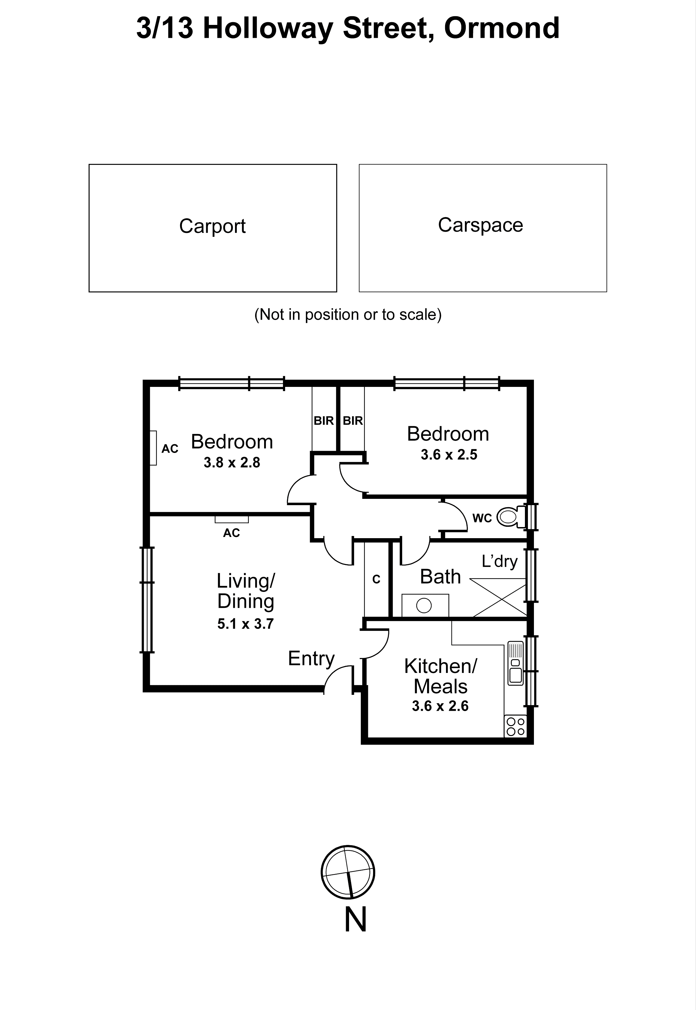 3/13 Holloway Street, Ormond VIC 3204 - Floorplan