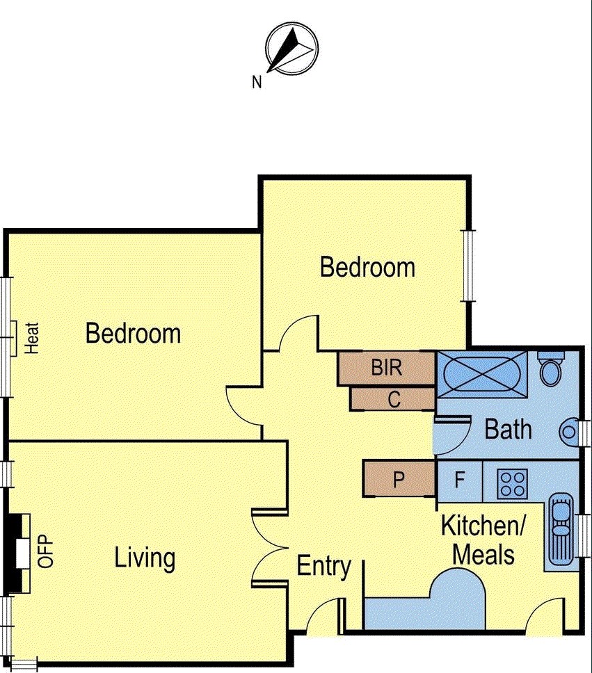 3/13 Mitchell Street, St Kilda VIC 3182 - Floorplan