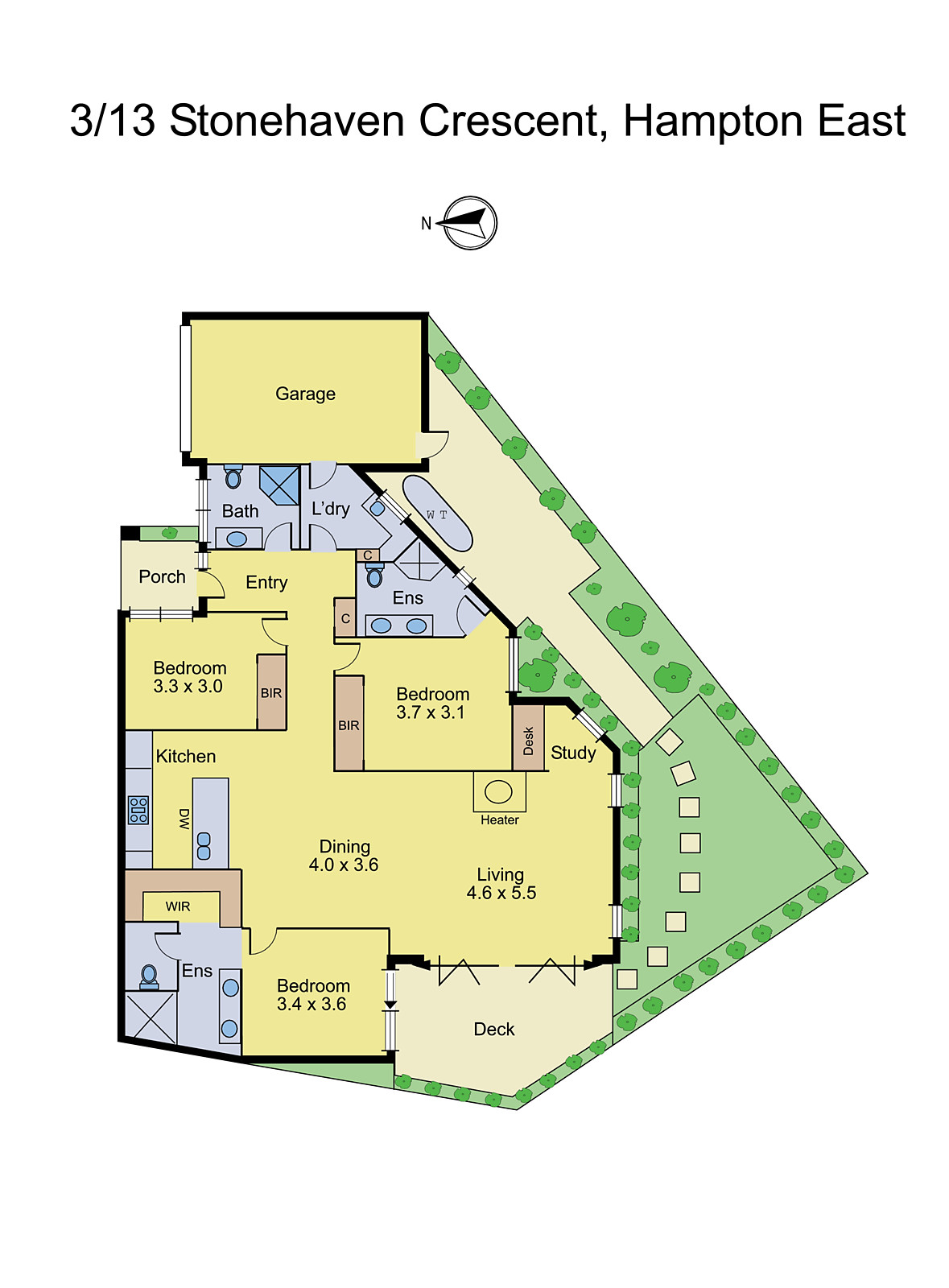 3/13 Stonehaven Crescent, Hampton East VIC 3188 - Floorplan