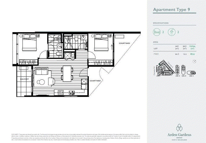 313/188 Macaulay Road, North Melbourne VIC 3051 - Floorplan