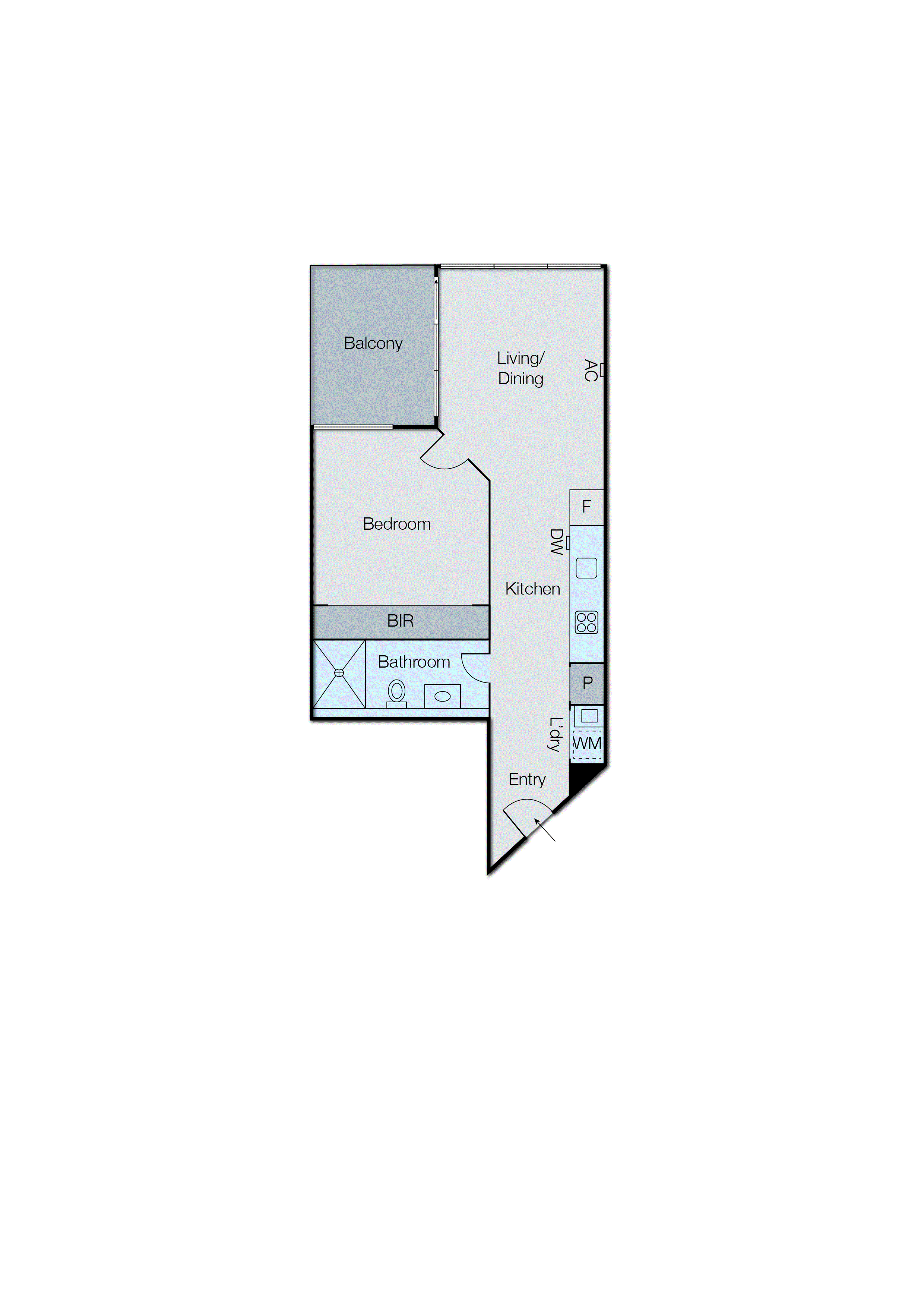 313/7 Balcombe Road, Mentone VIC 3194 - Floorplan