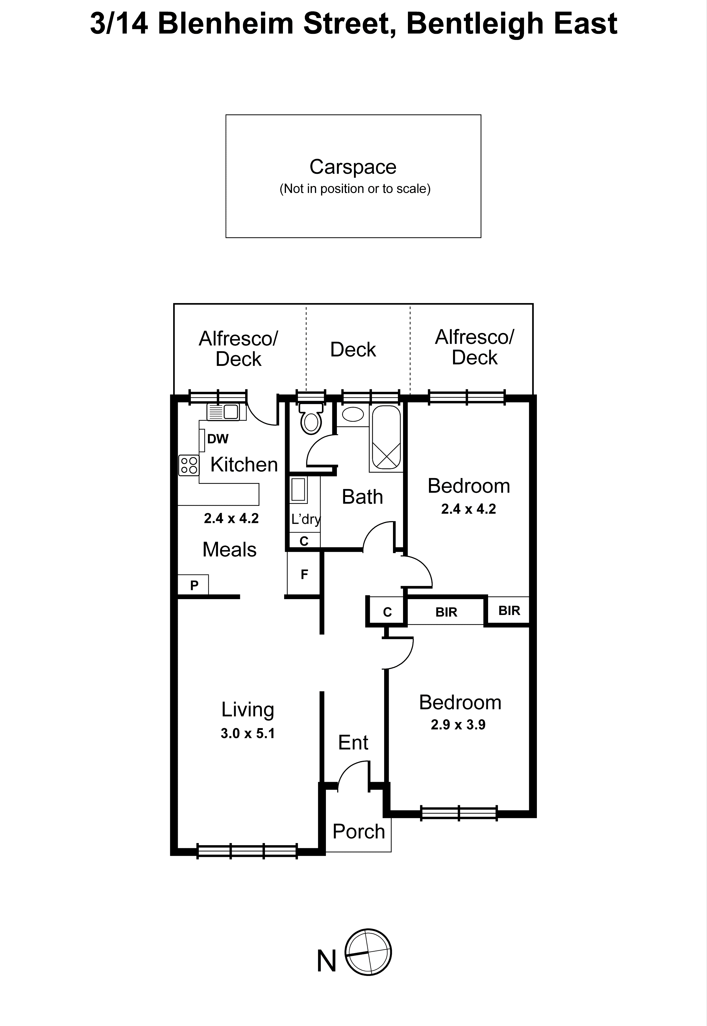 3/14 Blenheim Street, Bentleigh East VIC 3165 - Floorplan