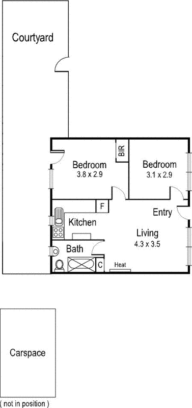 3/14 Cardigan Street, St Kilda East VIC 3183 - Floorplan