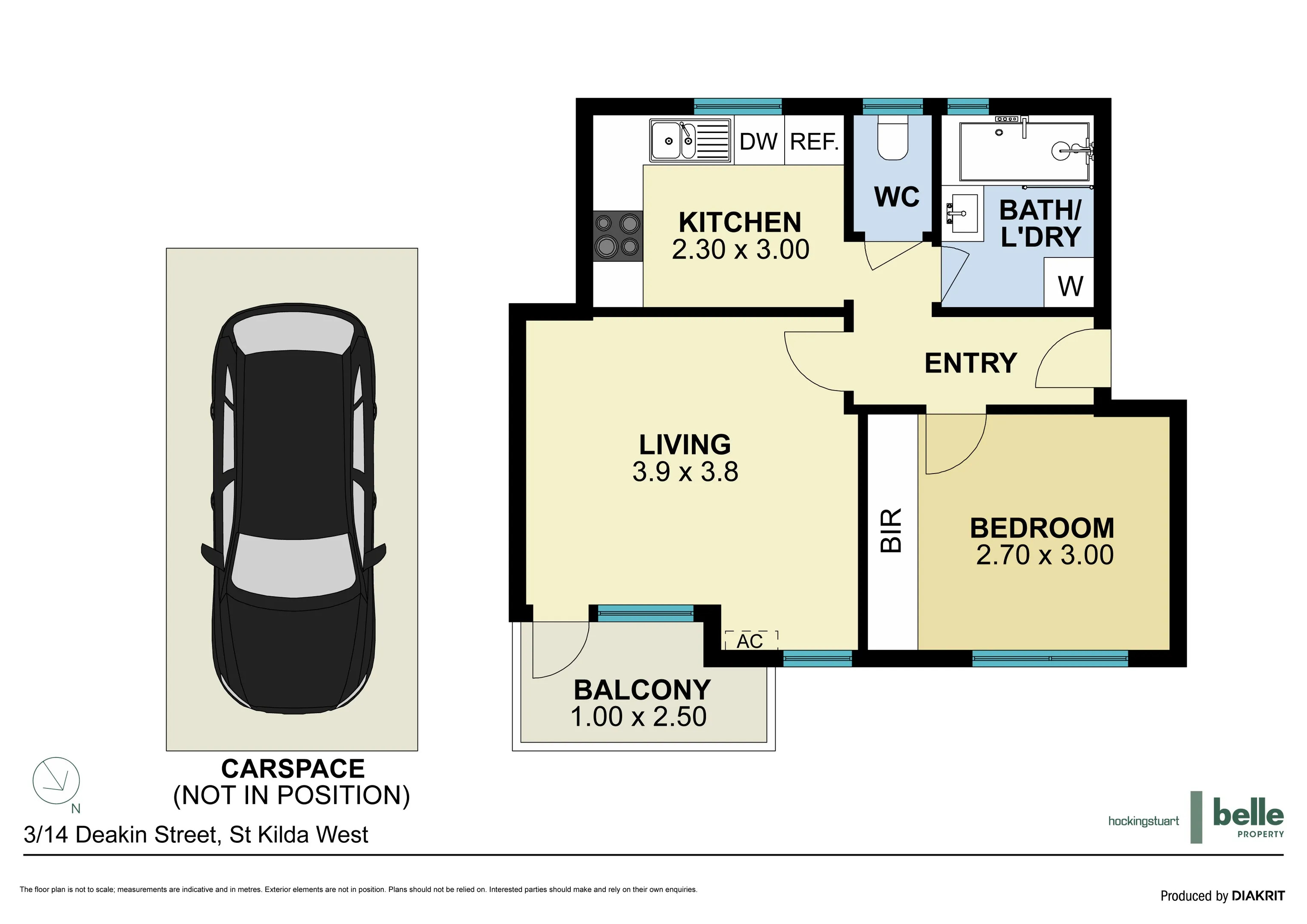 3/14 Deakin Street, St Kilda West VIC 3182 - Floorplan