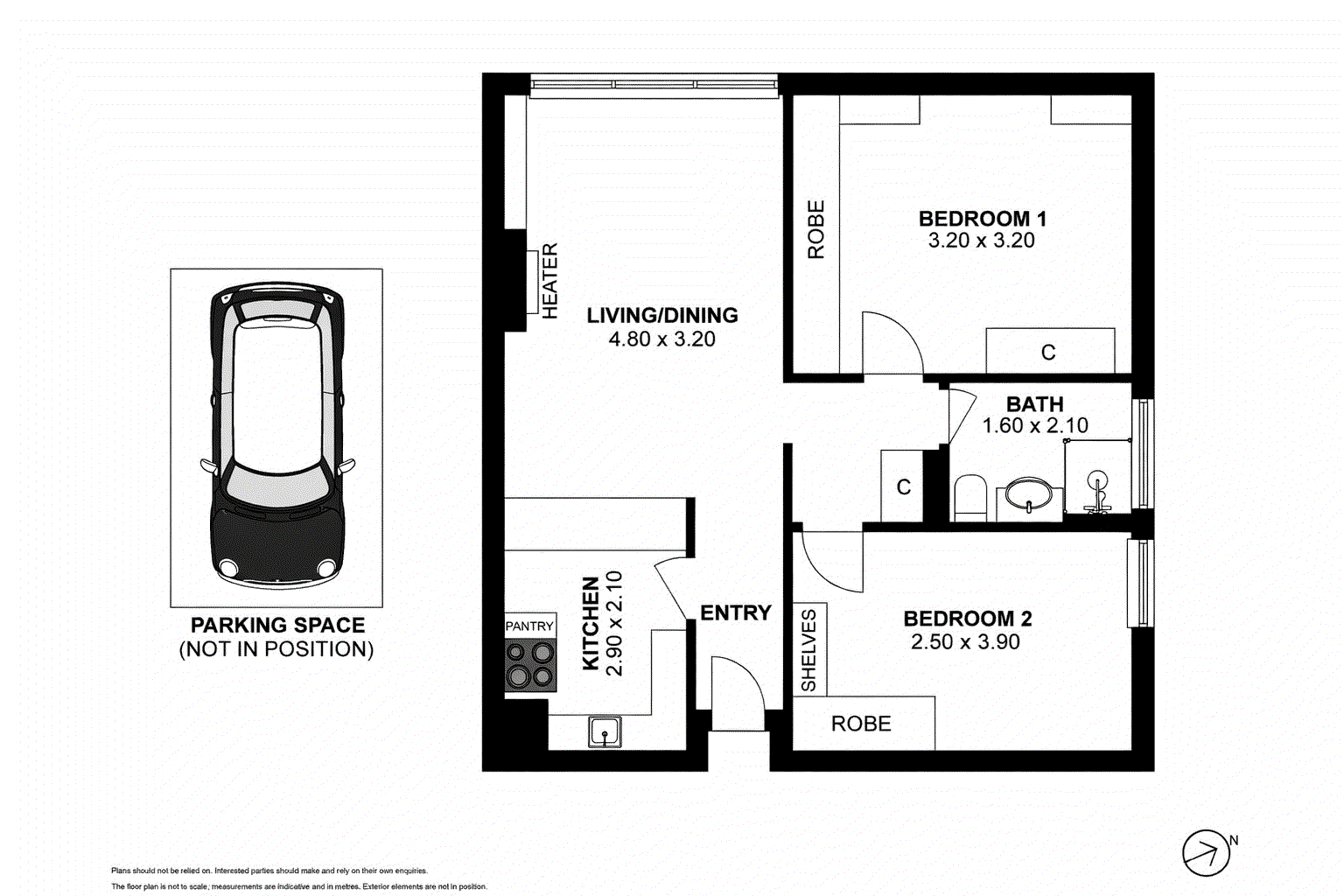 3/14 Tivoli Place, South Yarra VIC 3141 - Floorplan