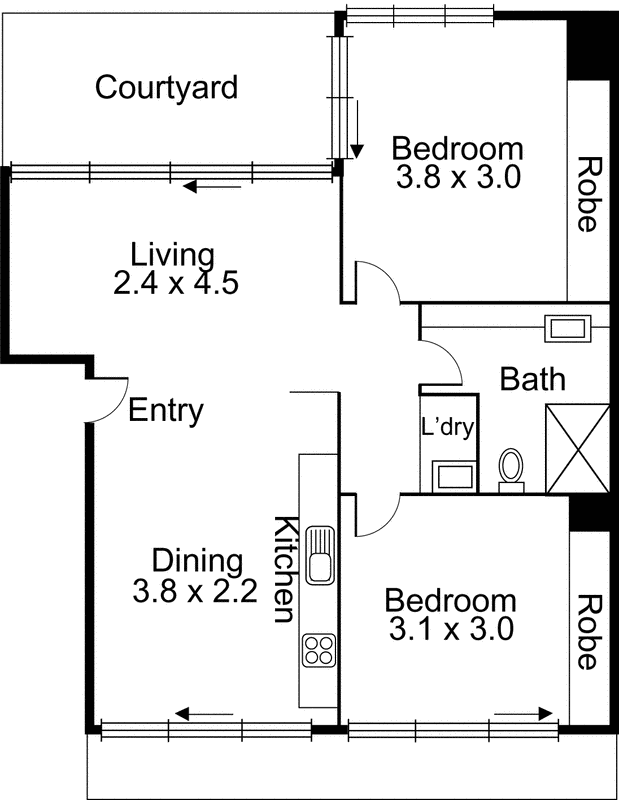 3/140 McKinnon Road, Mckinnon VIC 3204 - Floorplan