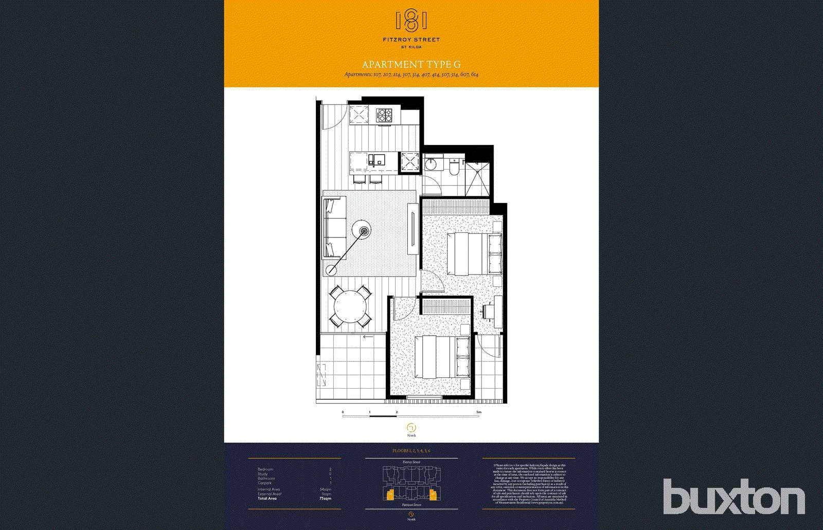 314/181 Fitzroy Street, St Kilda VIC 3182 - Floorplan