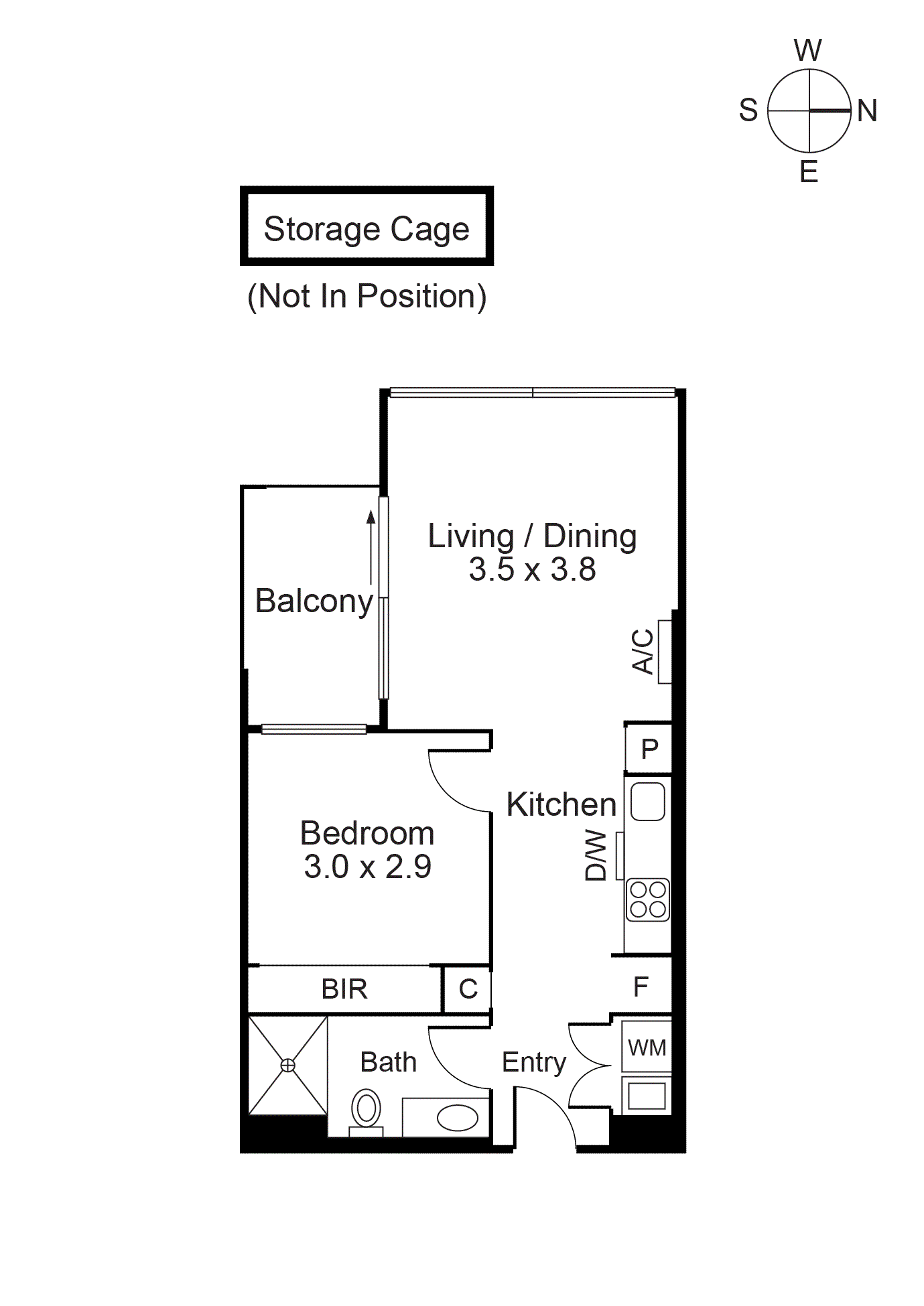 314/288 Albert Street, Brunswick VIC 3056 - Floorplan