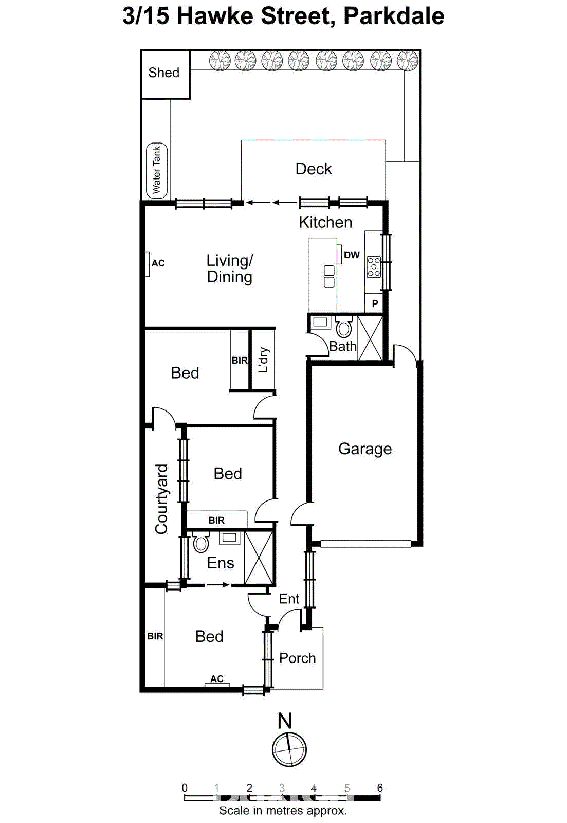 3/15 Hawke Street, Parkdale VIC 3195 - Floorplan