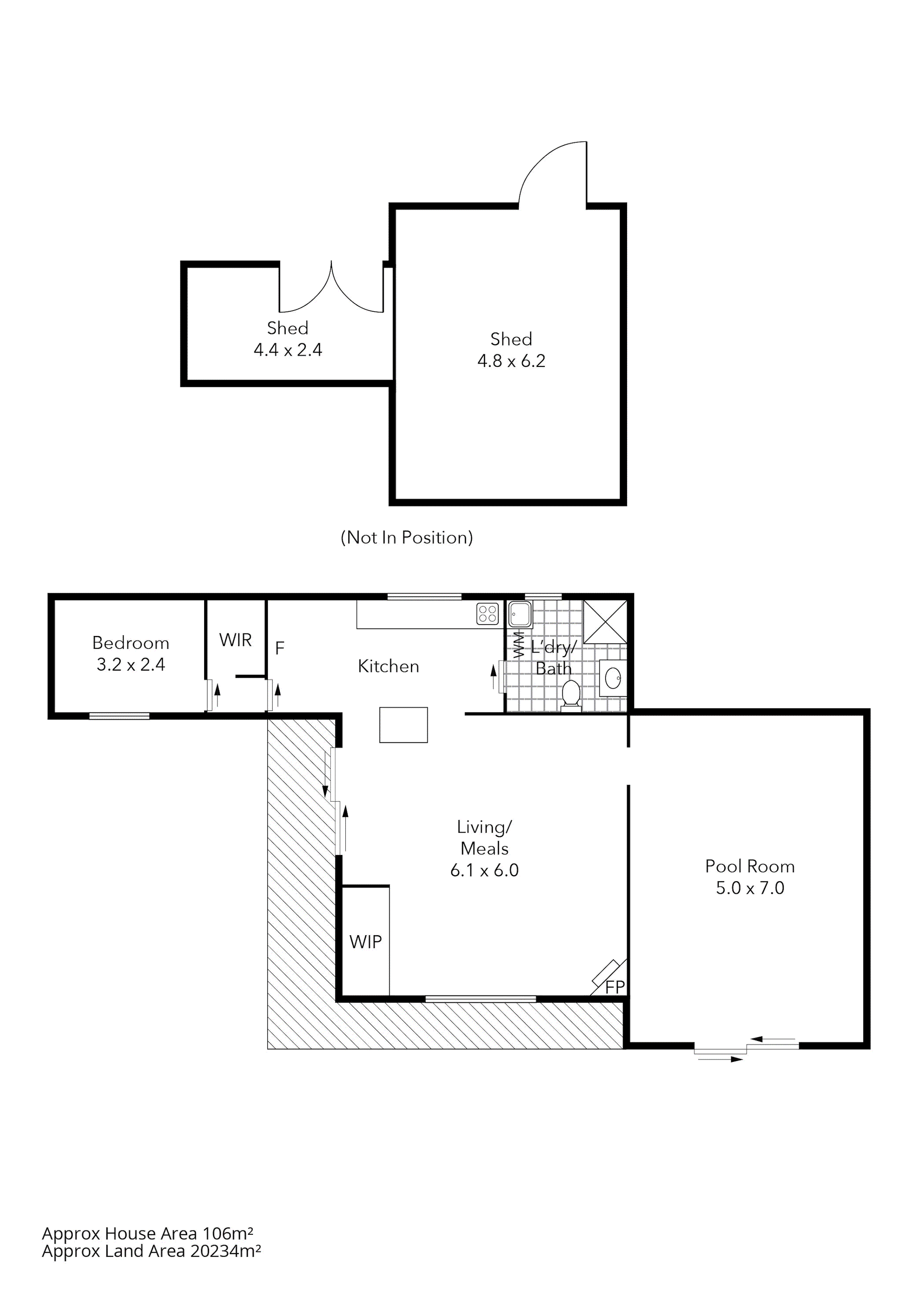 316 Ferrers Road, Dereel VIC 3352 - Floorplan