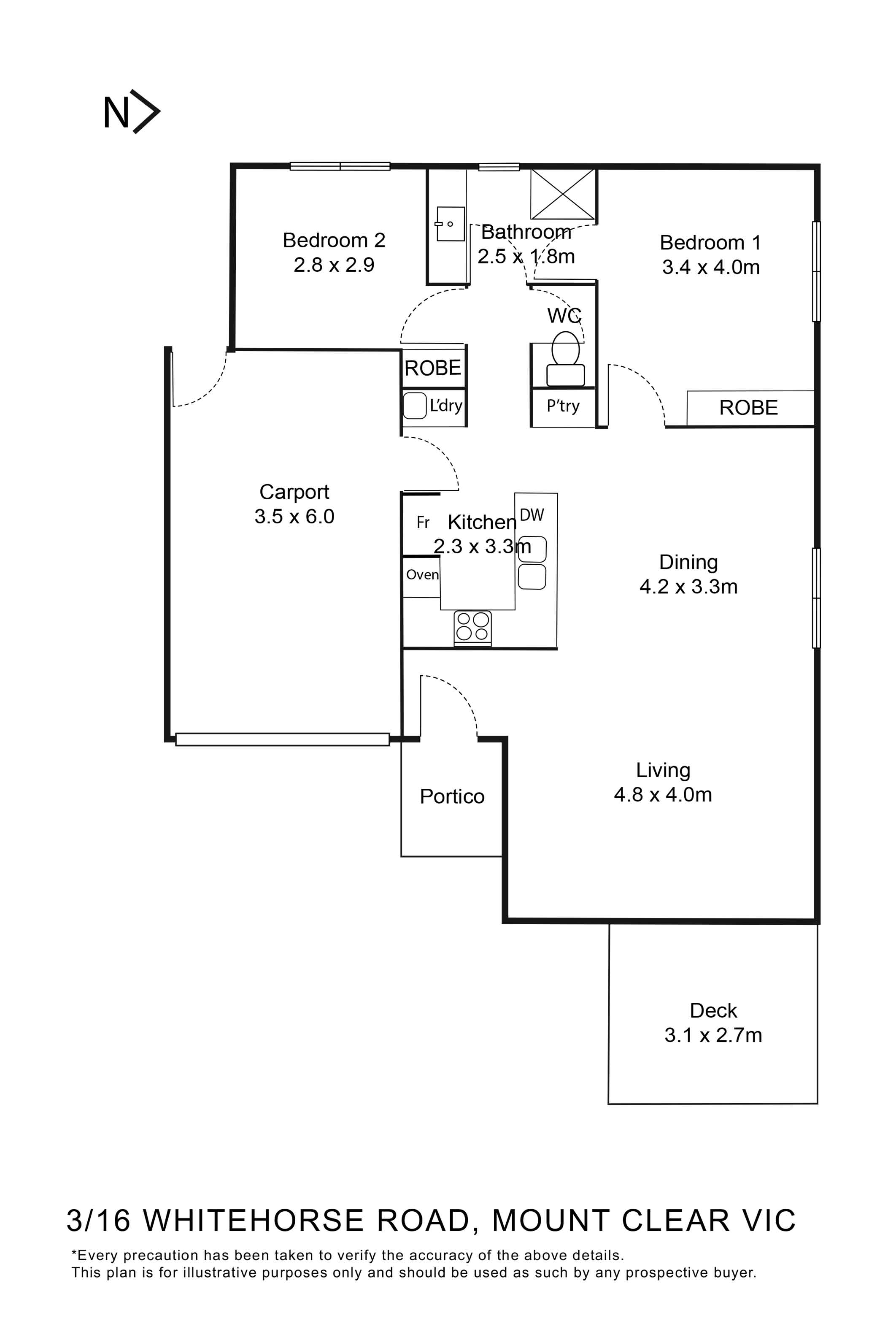 3/16 Whitehorse Road, Mount Clear VIC 3350 - Floorplan
