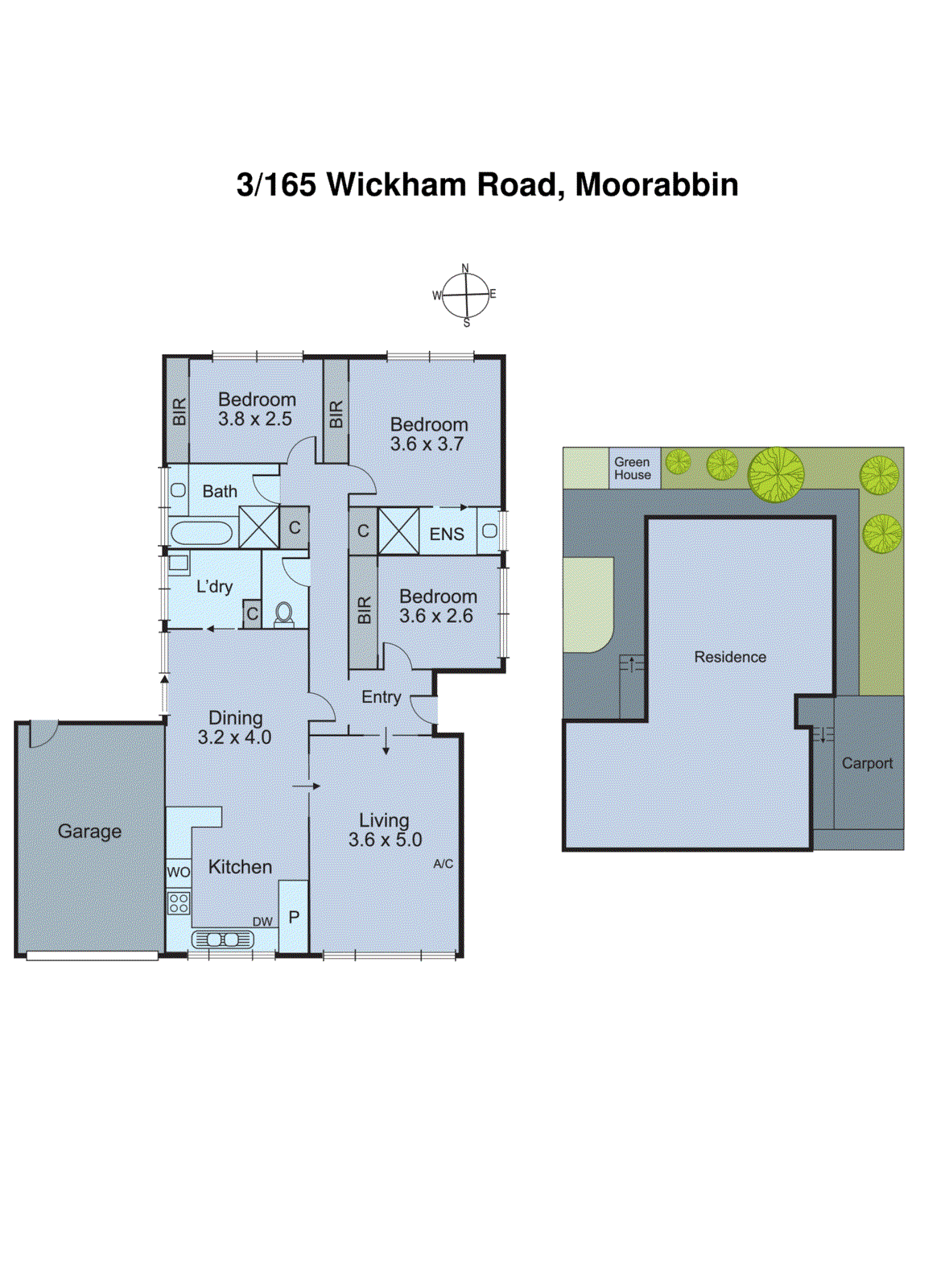 3/165 Wickham Road, Moorabbin VIC 3189 - Floorplan