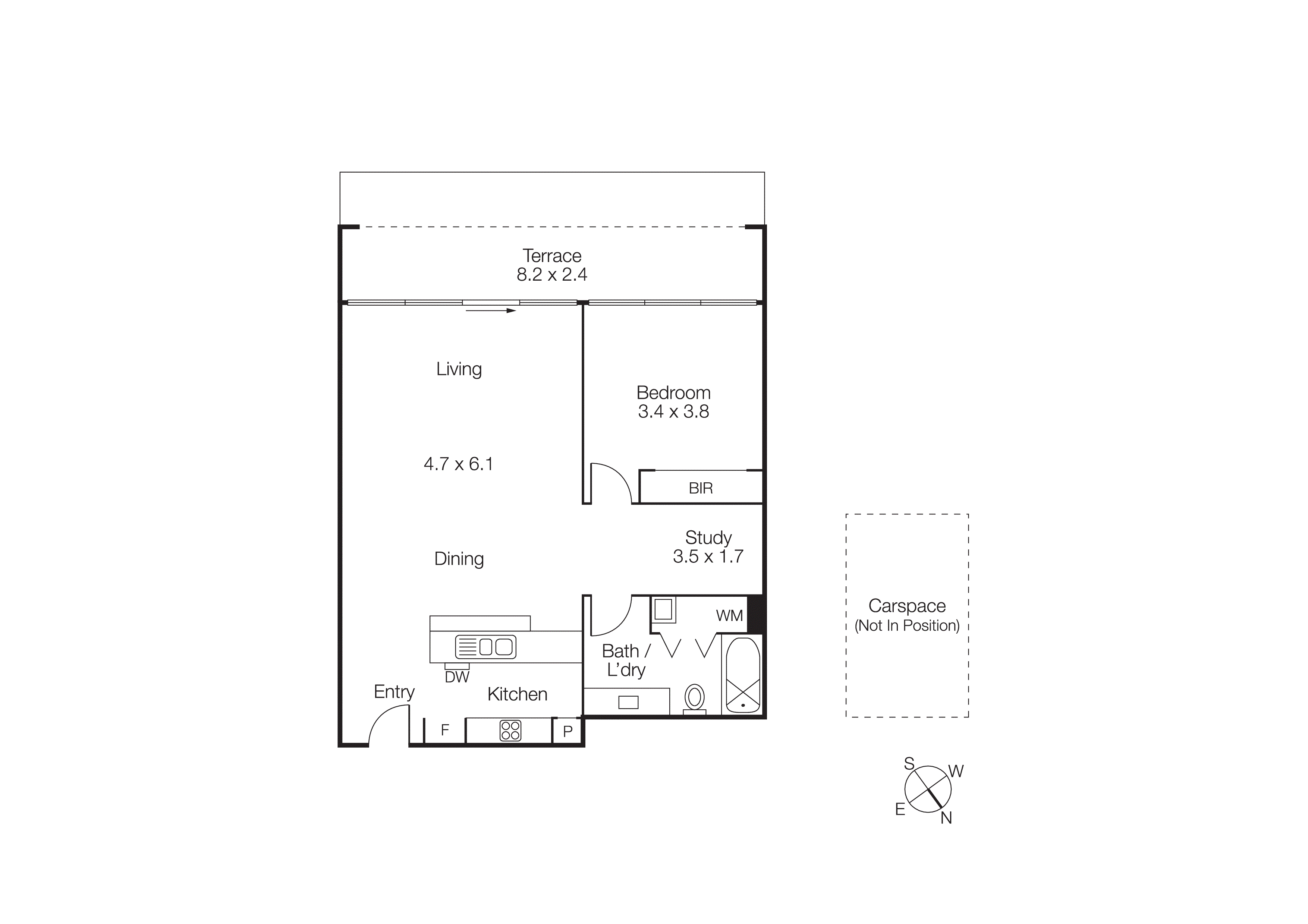316G/93 Dow Street, Port Melbourne VIC 3207 - Floorplan