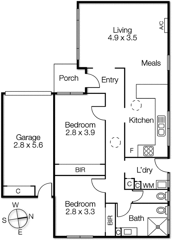 3/17 Baker Street, Moorabbin VIC 3189 - Floorplan