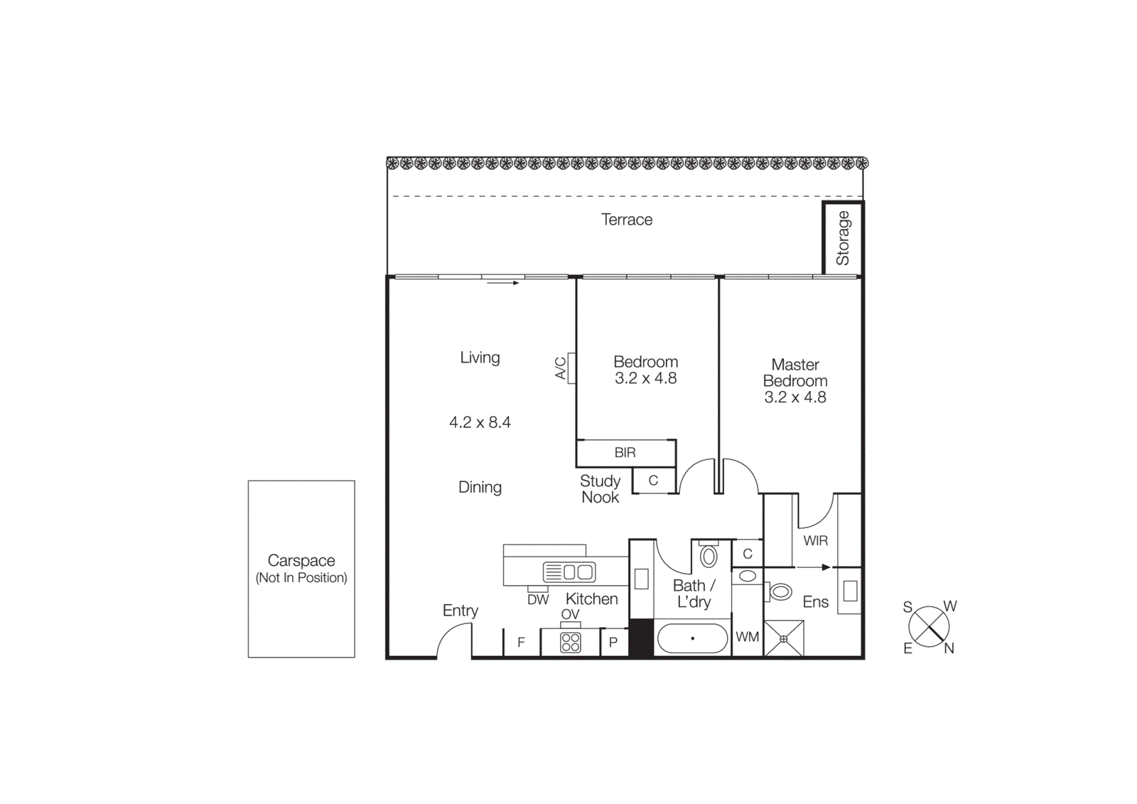 317G/93 Dow Street, Port Melbourne VIC 3207 - Floorplan