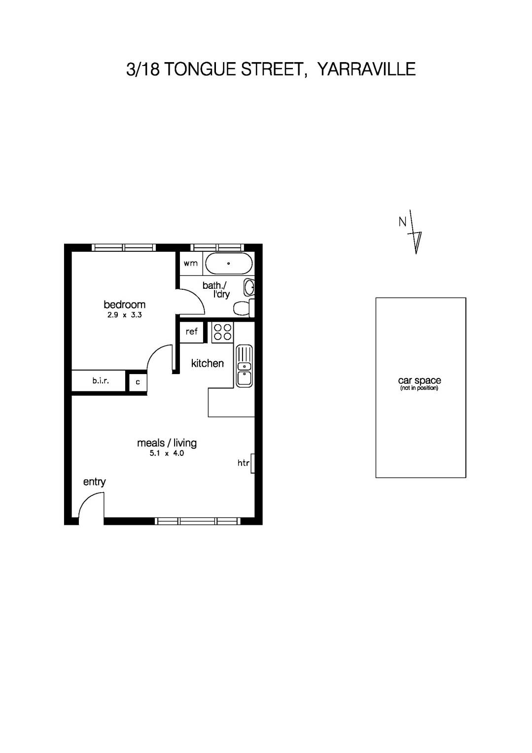 3/18 Tongue Street, YARRAVILLE VIC 3013 - Floorplan