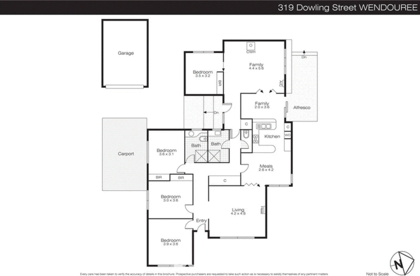 319 Dowling Street, Wendouree VIC 3355 - Floorplan