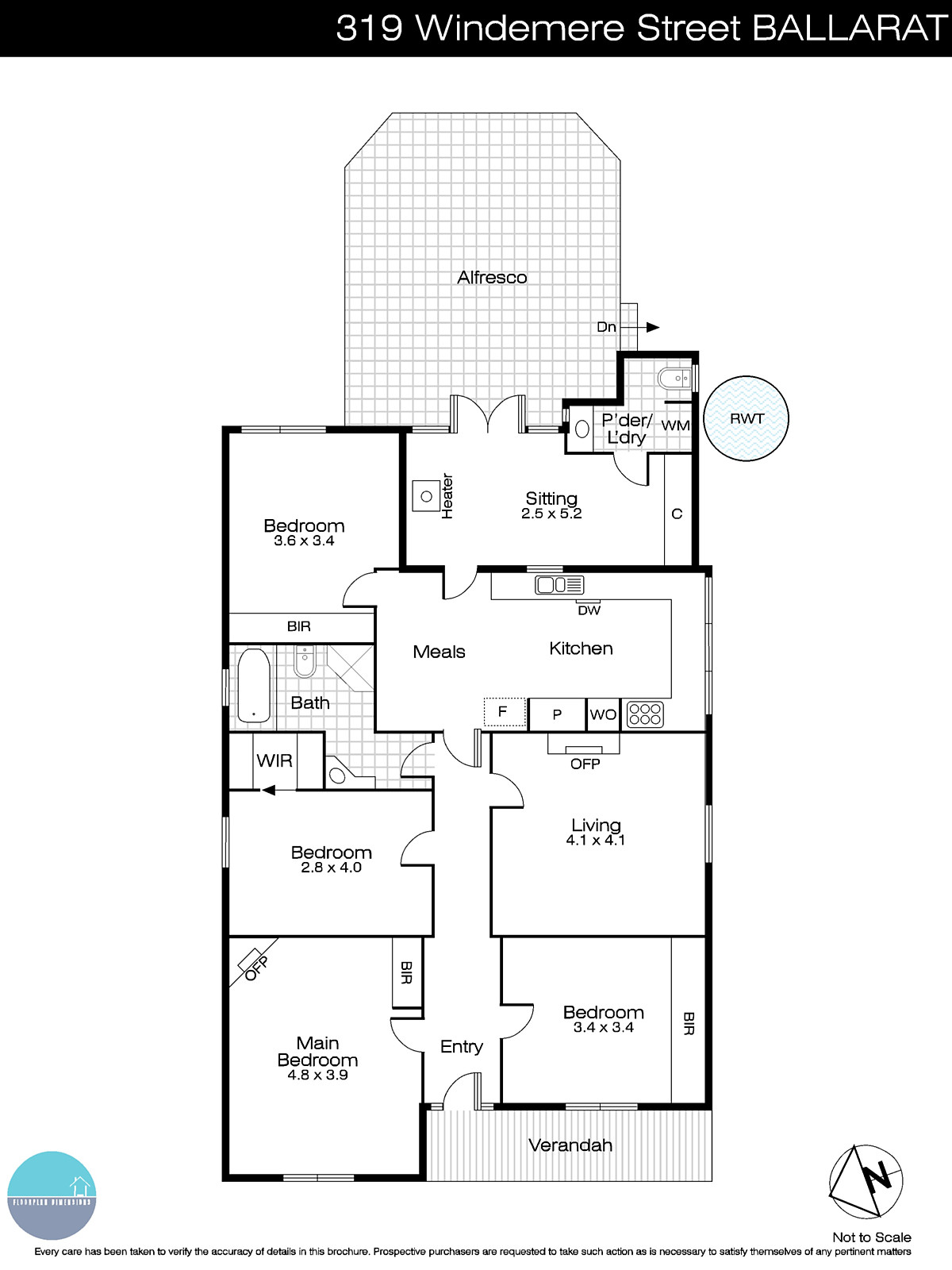 319 Windermere Street, Ballarat VIC 3350 - Floorplan