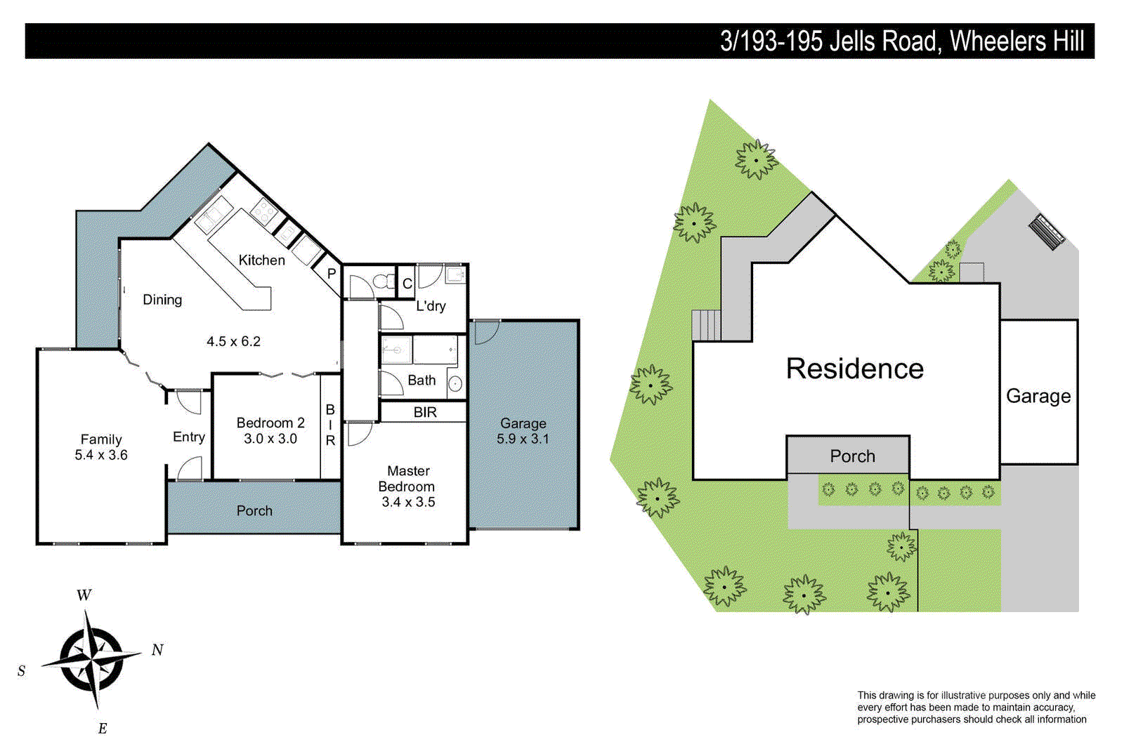 3/193-195 Jells Road, Wheelers Hill VIC 3150 - Floorplan