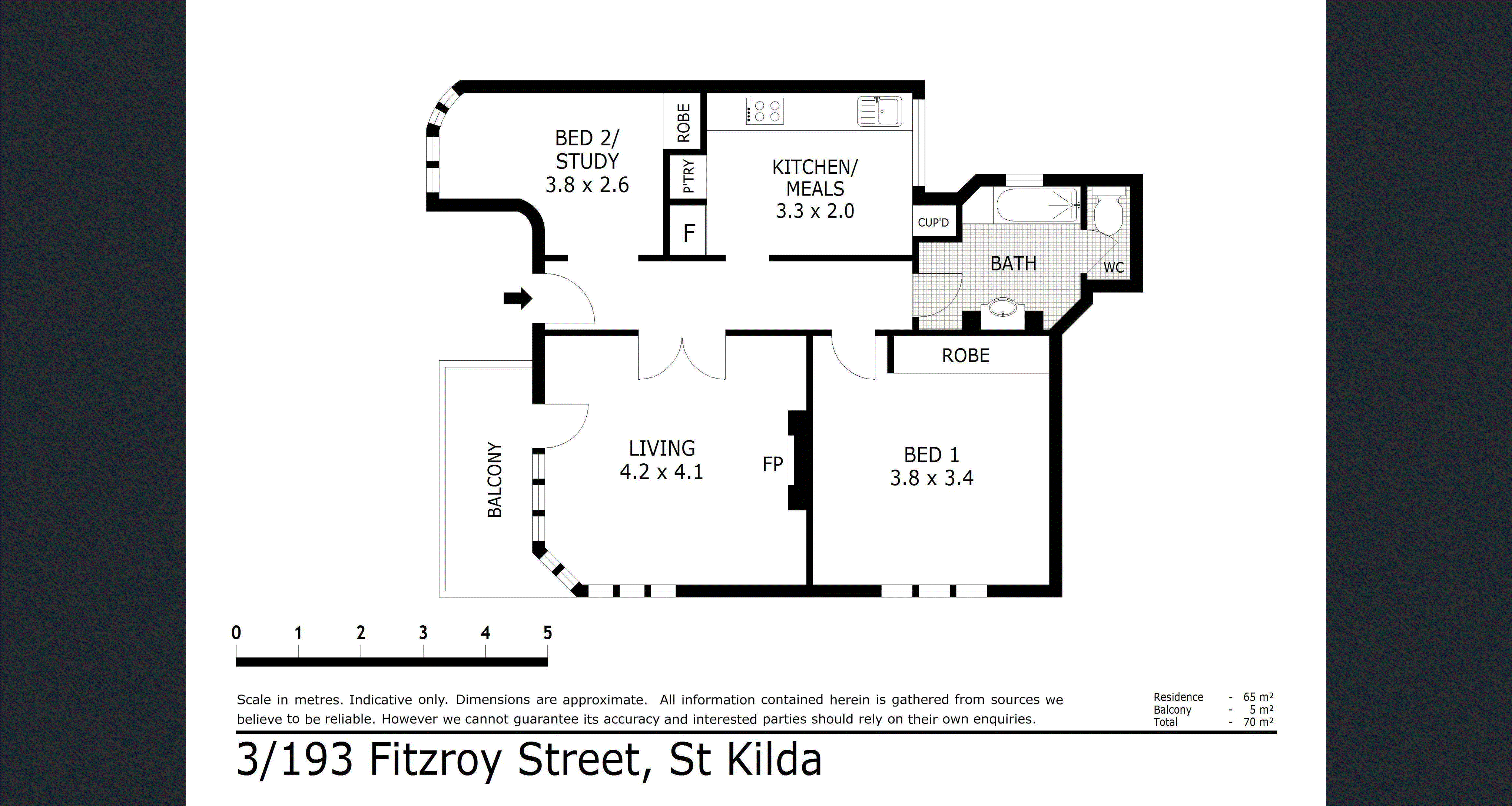3/193 Fitzroy Street, St Kilda VIC 3182 - Floorplan