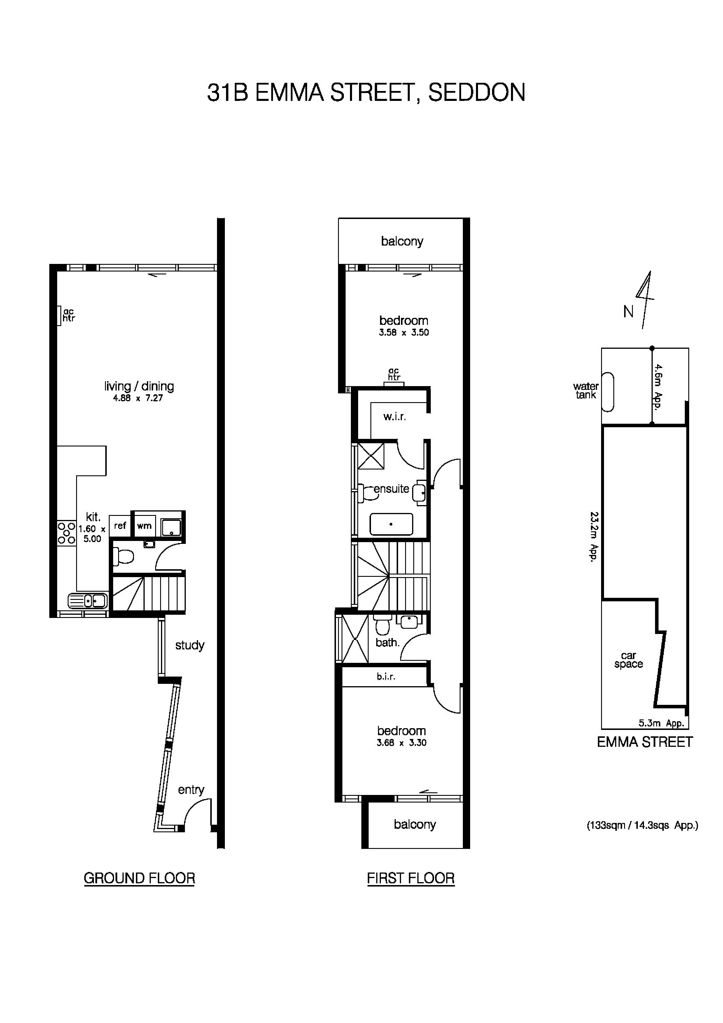 31B Emma Street, SEDDON VIC 3011 - Floorplan