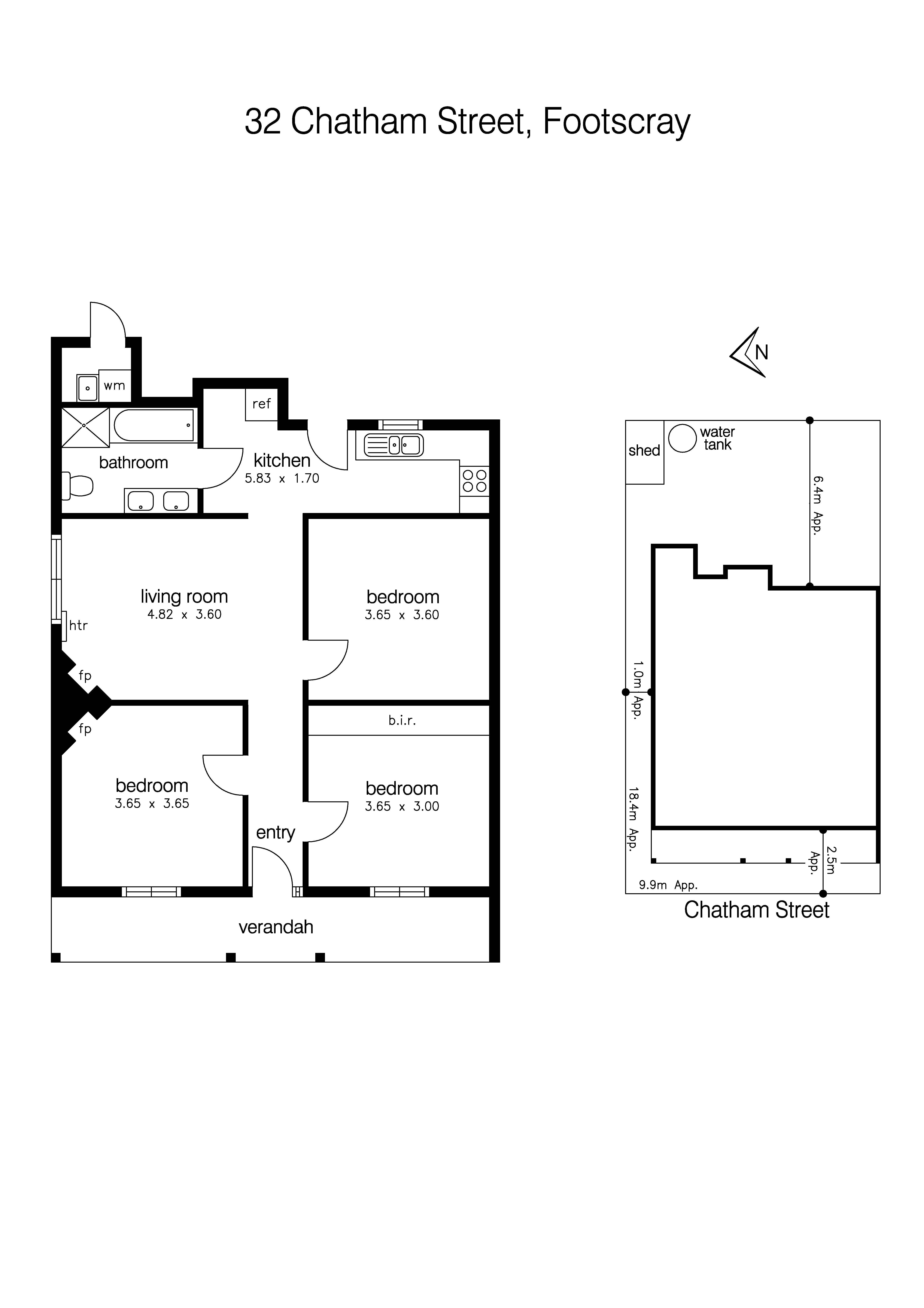 32 Chatham Street, FOOTSCRAY VIC 3011 - Floorplan
