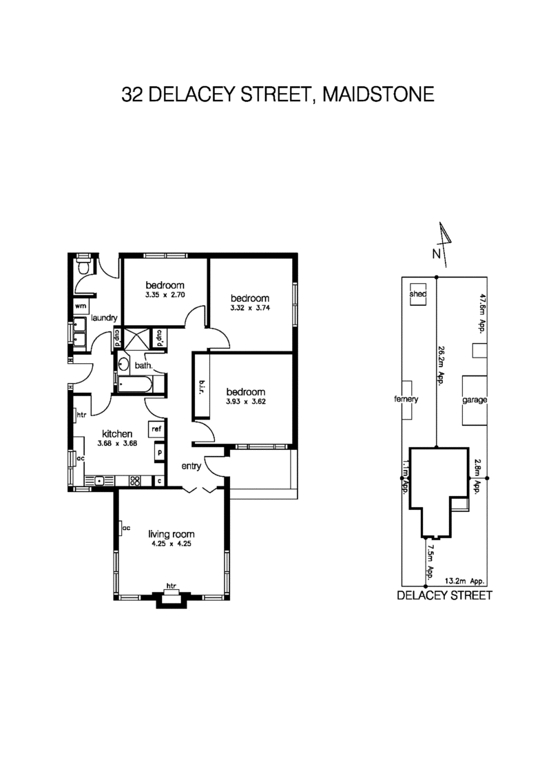 32 Delacey Street, MAIDSTONE VIC 3012 - Floorplan