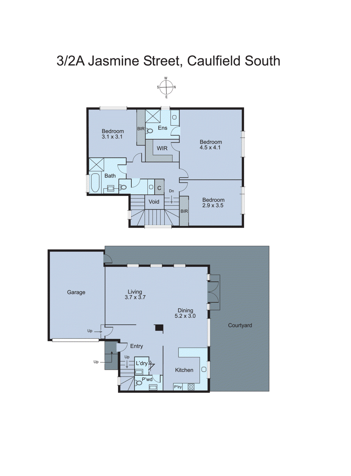 3/2 Jasmine Street, Caulfield South VIC 3162 - Floorplan
