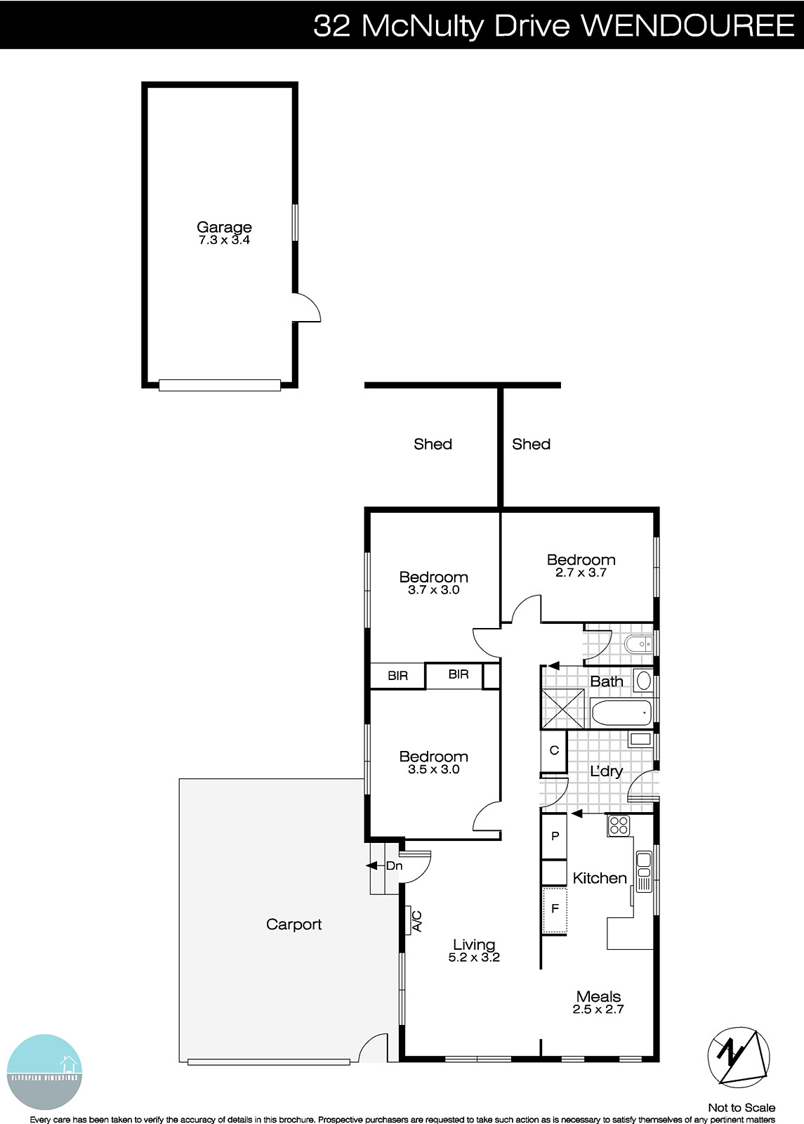32 McNulty Drive, Wendouree VIC 3355 - Floorplan