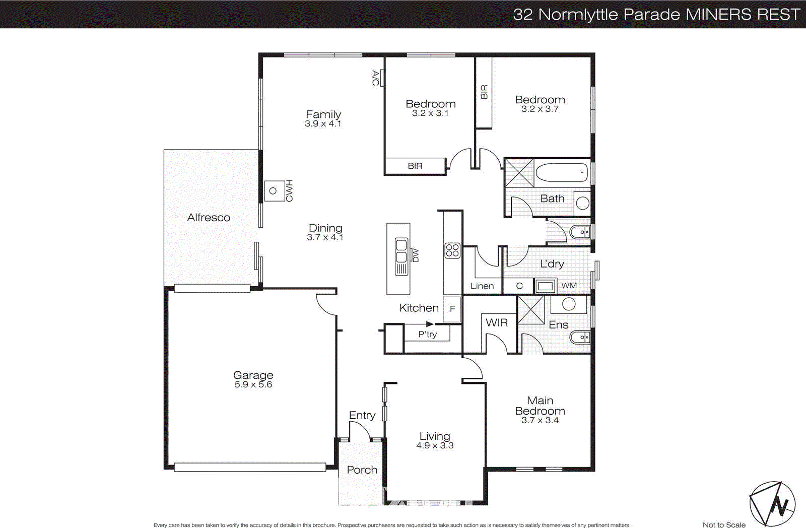 32 Normlyttle Parade, Miners Rest VIC 3352 - Floorplan