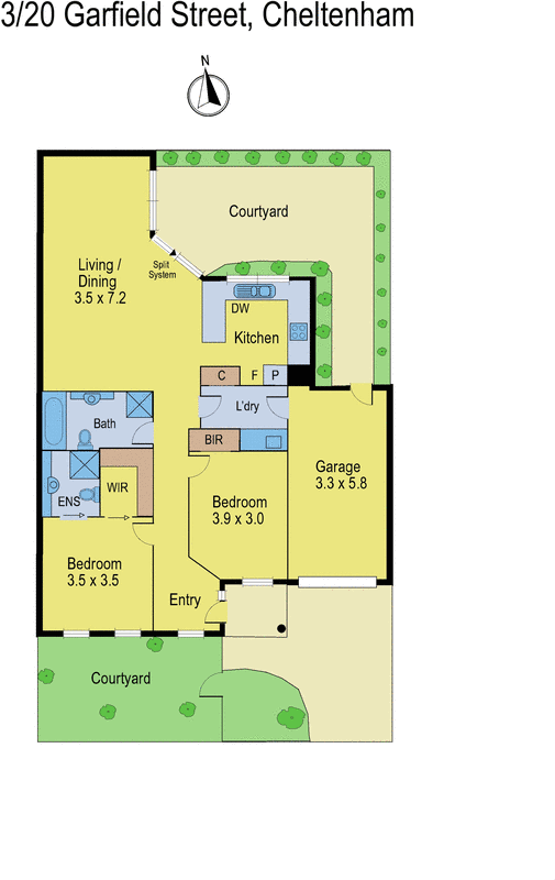 3/20 Garfield Street, Cheltenham VIC 3192 - Floorplan