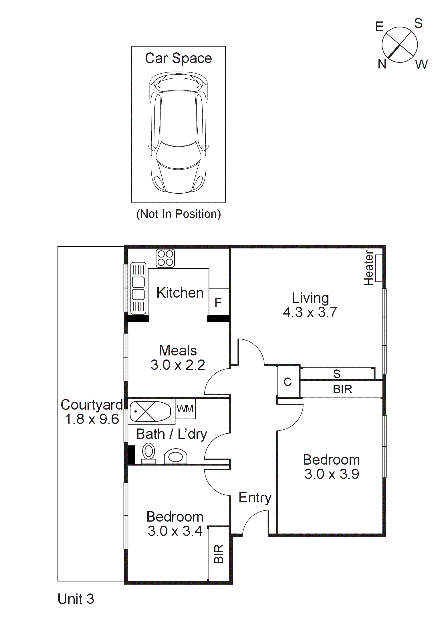 3/20 Pine Avenue, Elwood VIC 3184 - Floorplan