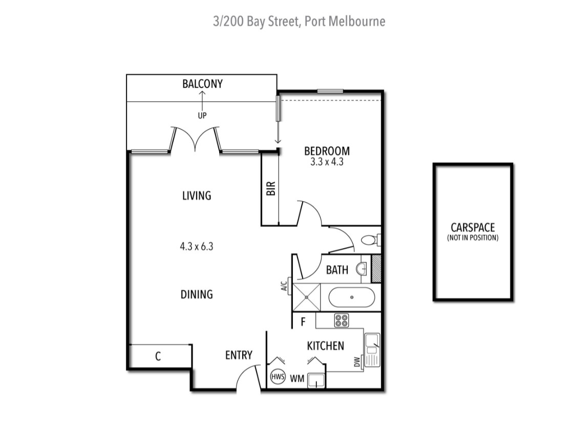 3/200 Bay Street, PORT MELBOURNE VIC 3207 - Floorplan