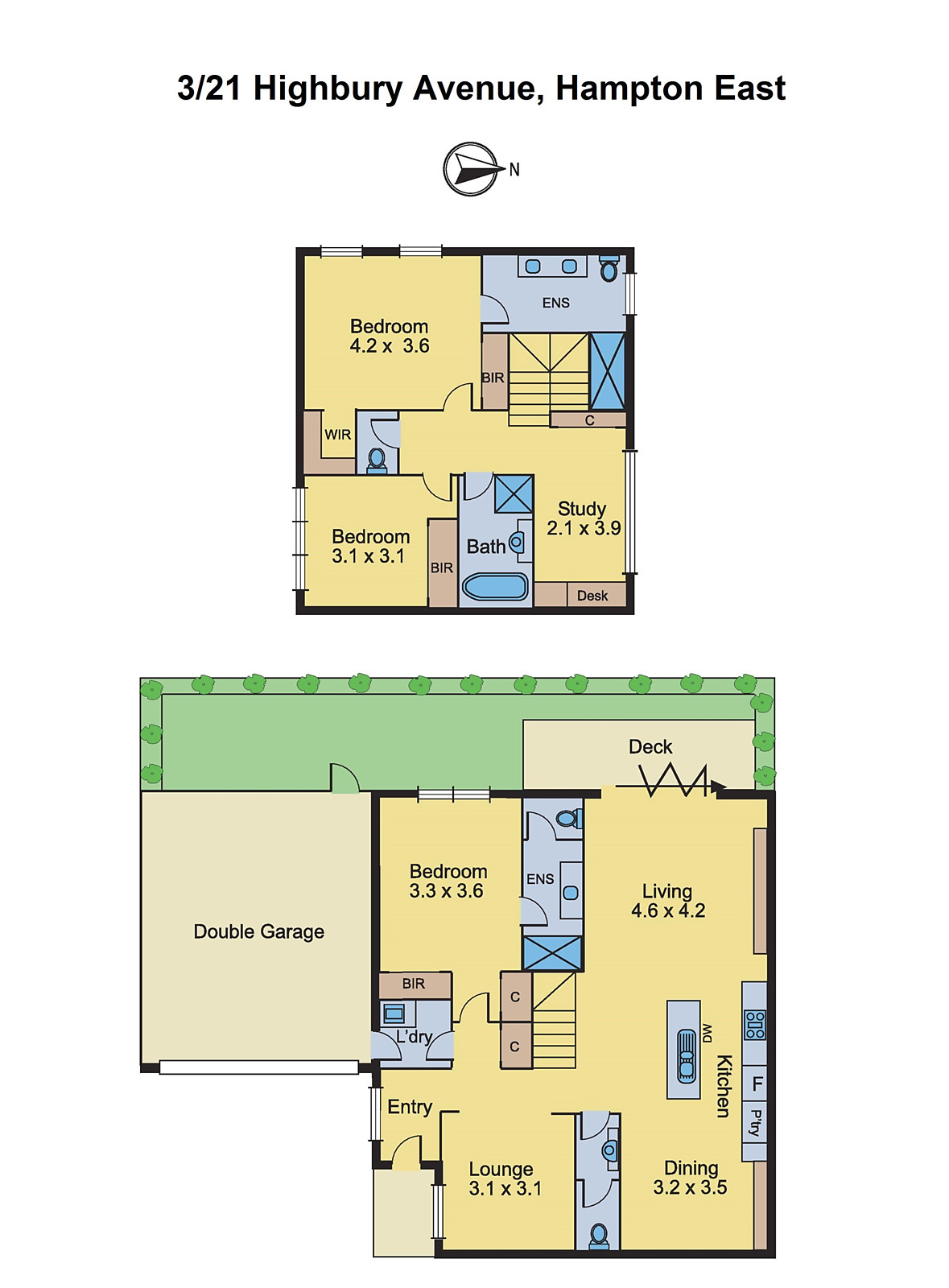 3/21 Highbury Avenue, Hampton East VIC 3188 - Floorplan