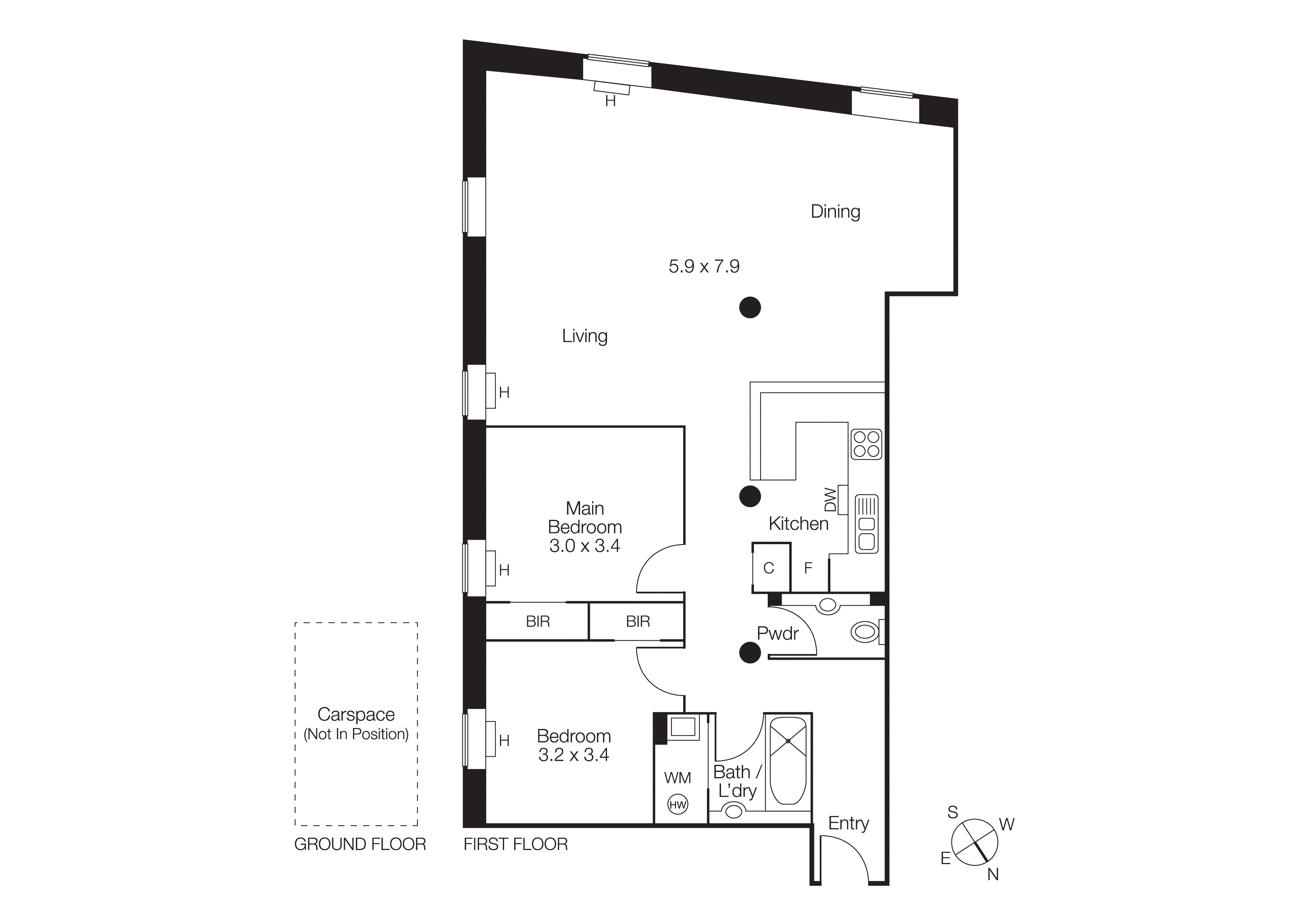 32/1 Riverside Quay, Southbank VIC 3006 - Floorplan