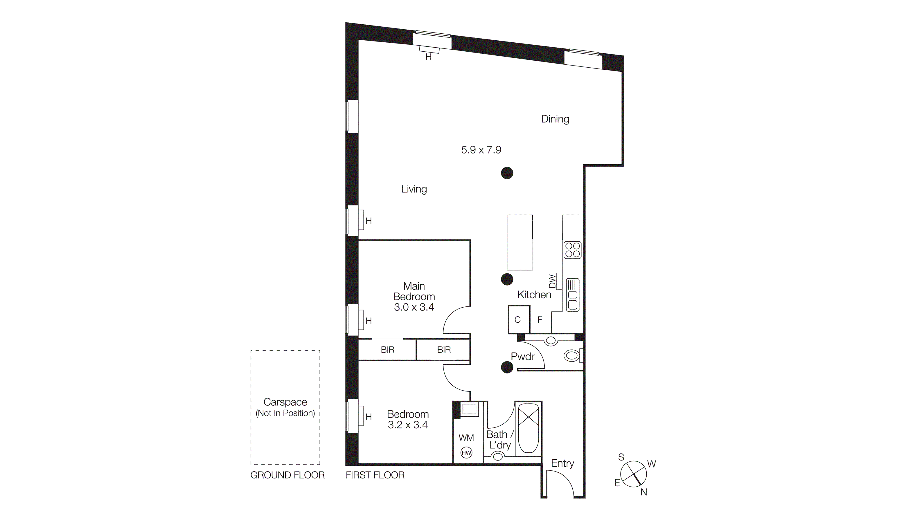 32/1 Riverside Quay, Southbank VIC 3006 - Floorplan
