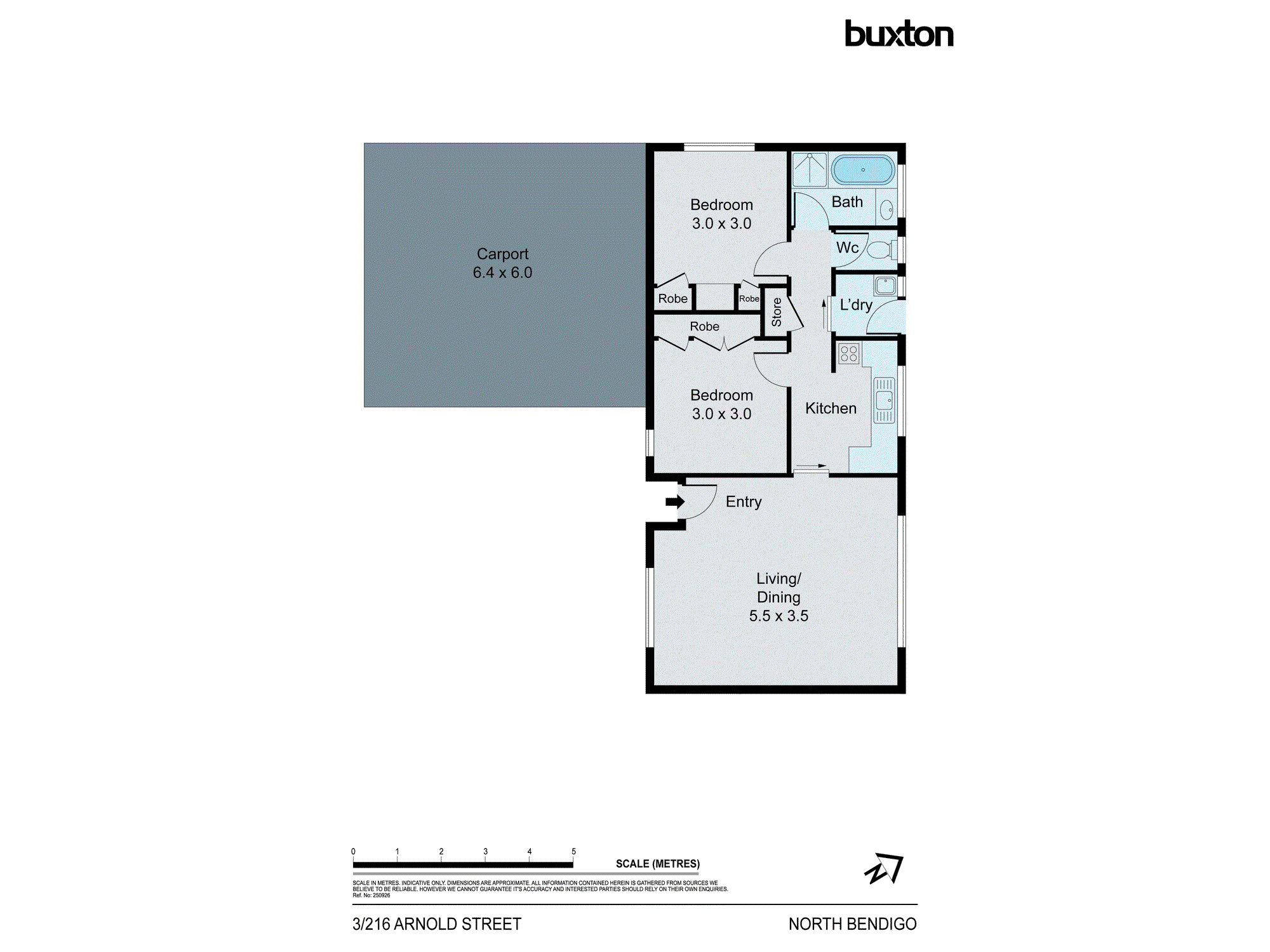 3/216 Arnold Street, North Bendigo VIC 3550 - Floorplan