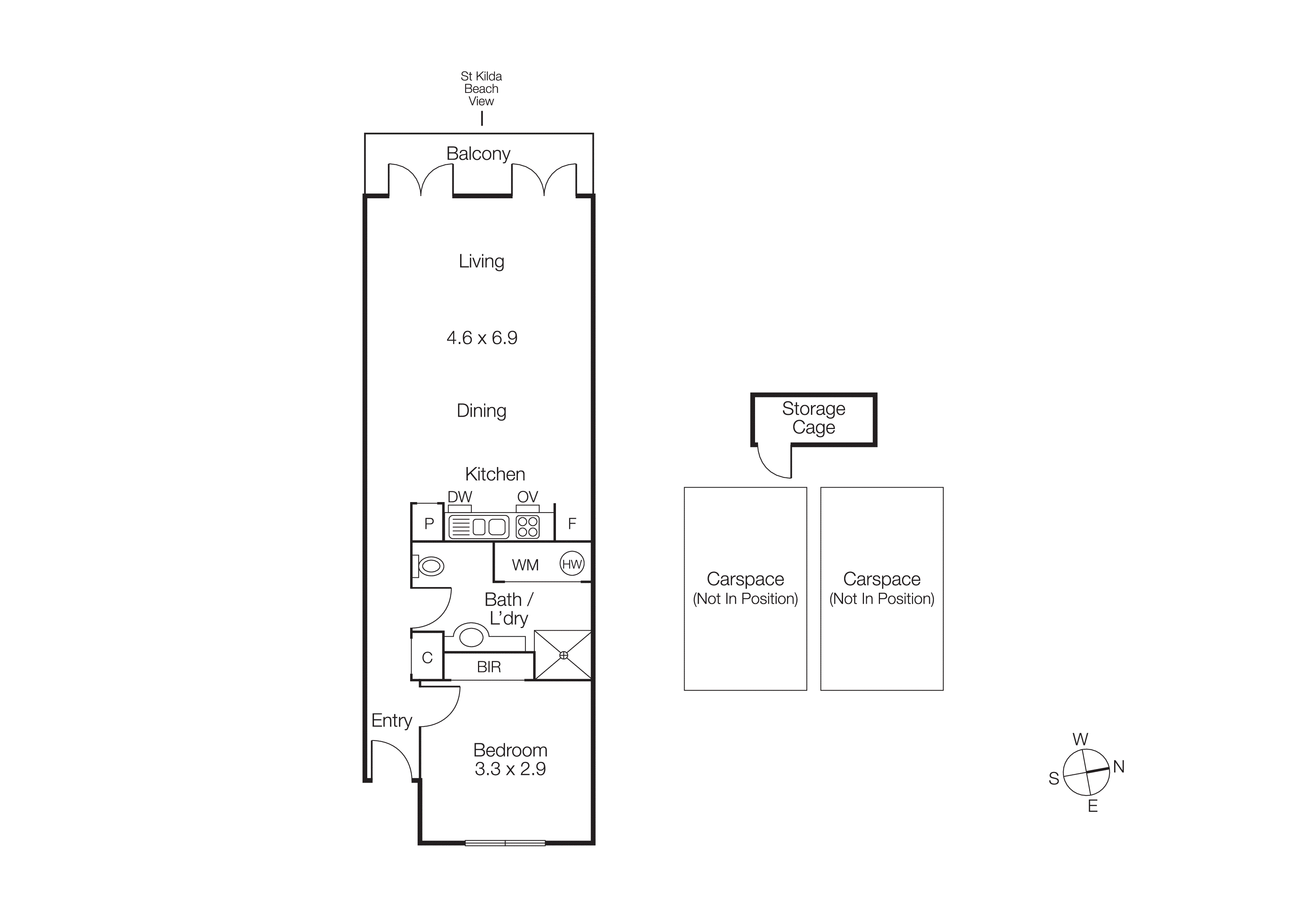 32/185 Barkly Street, St Kilda VIC 3182 - Floorplan
