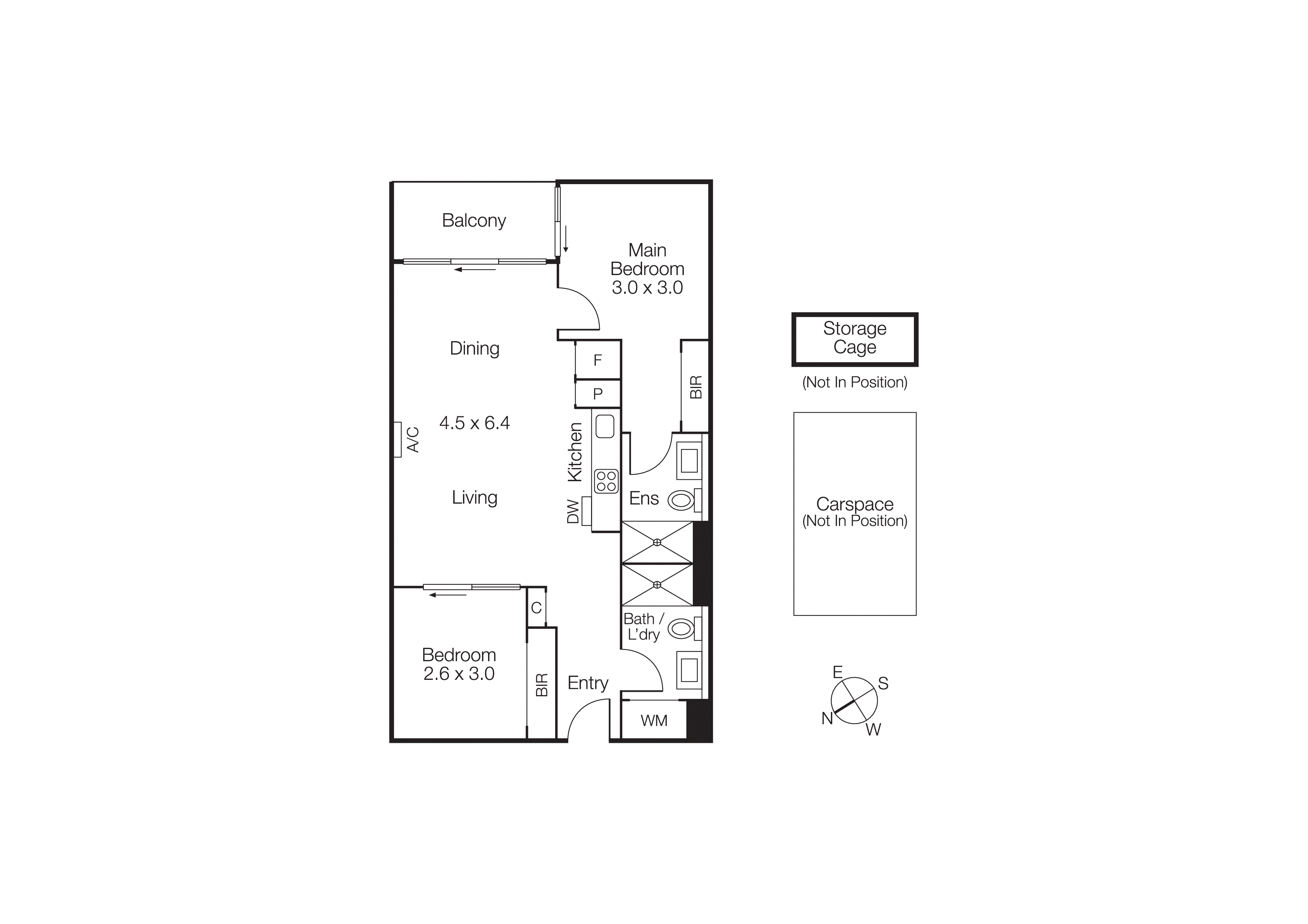 322/99 Dow Street, Port Melbourne VIC 3207 - Floorplan