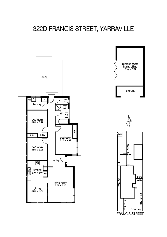322D Francis Street, YARRAVILLE VIC 3013 - Floorplan