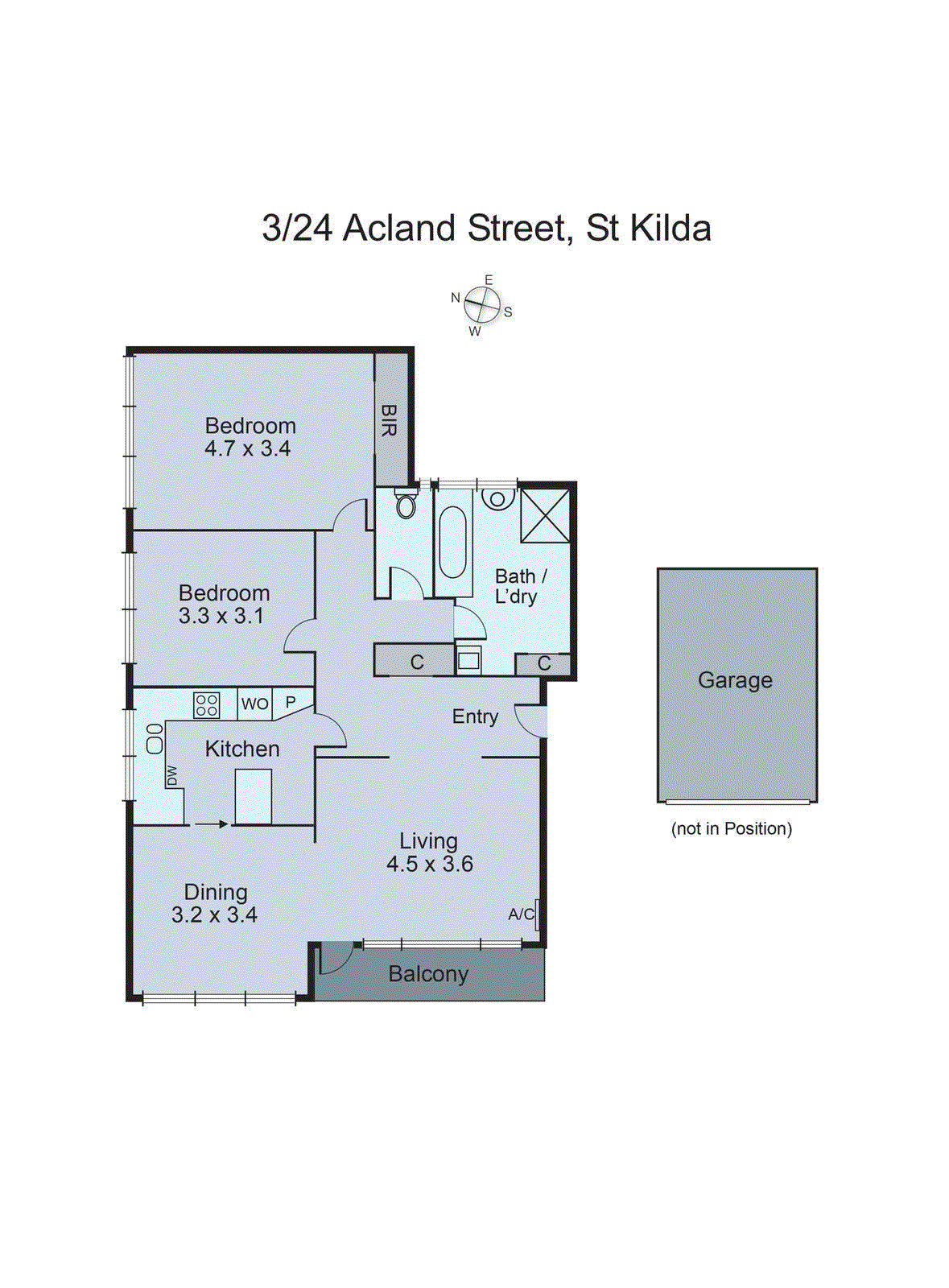 3/24 Acland Street, St Kilda VIC 3182 - Floorplan
