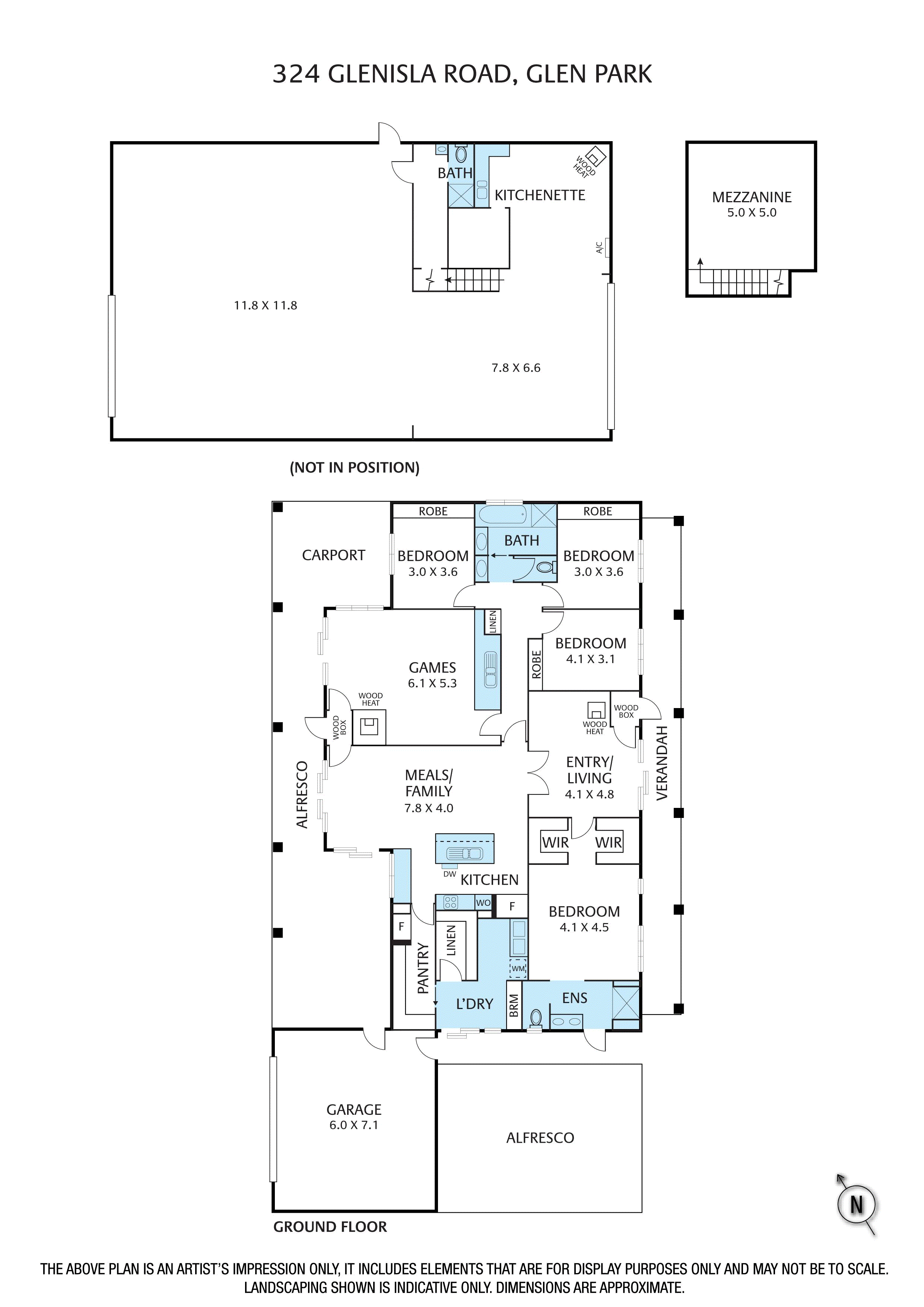 324 Glenisla Road, Glen Park VIC 3352 - Floorplan
