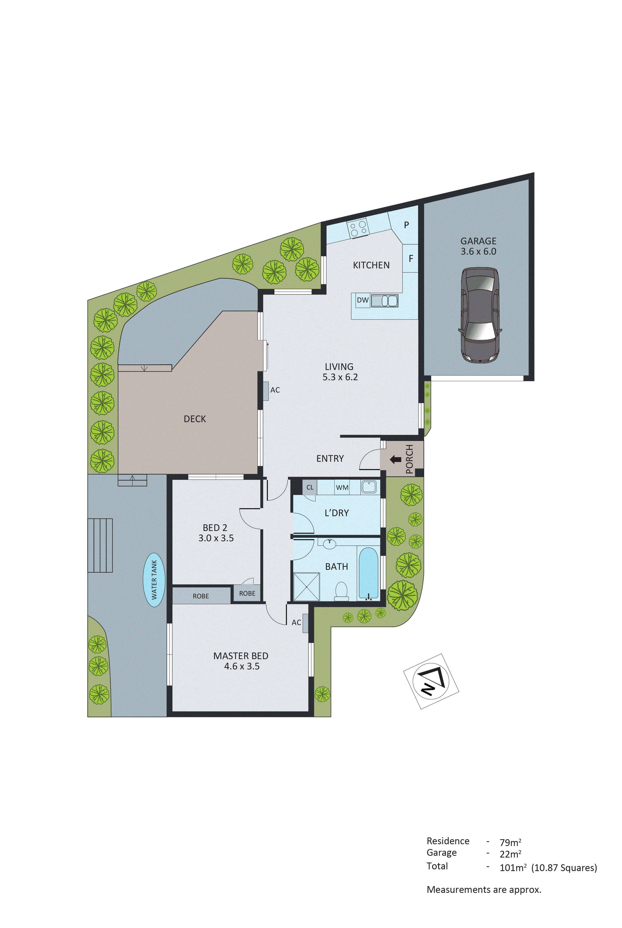 3/242 Spring Road, Dingley Village VIC 3172 - Floorplan