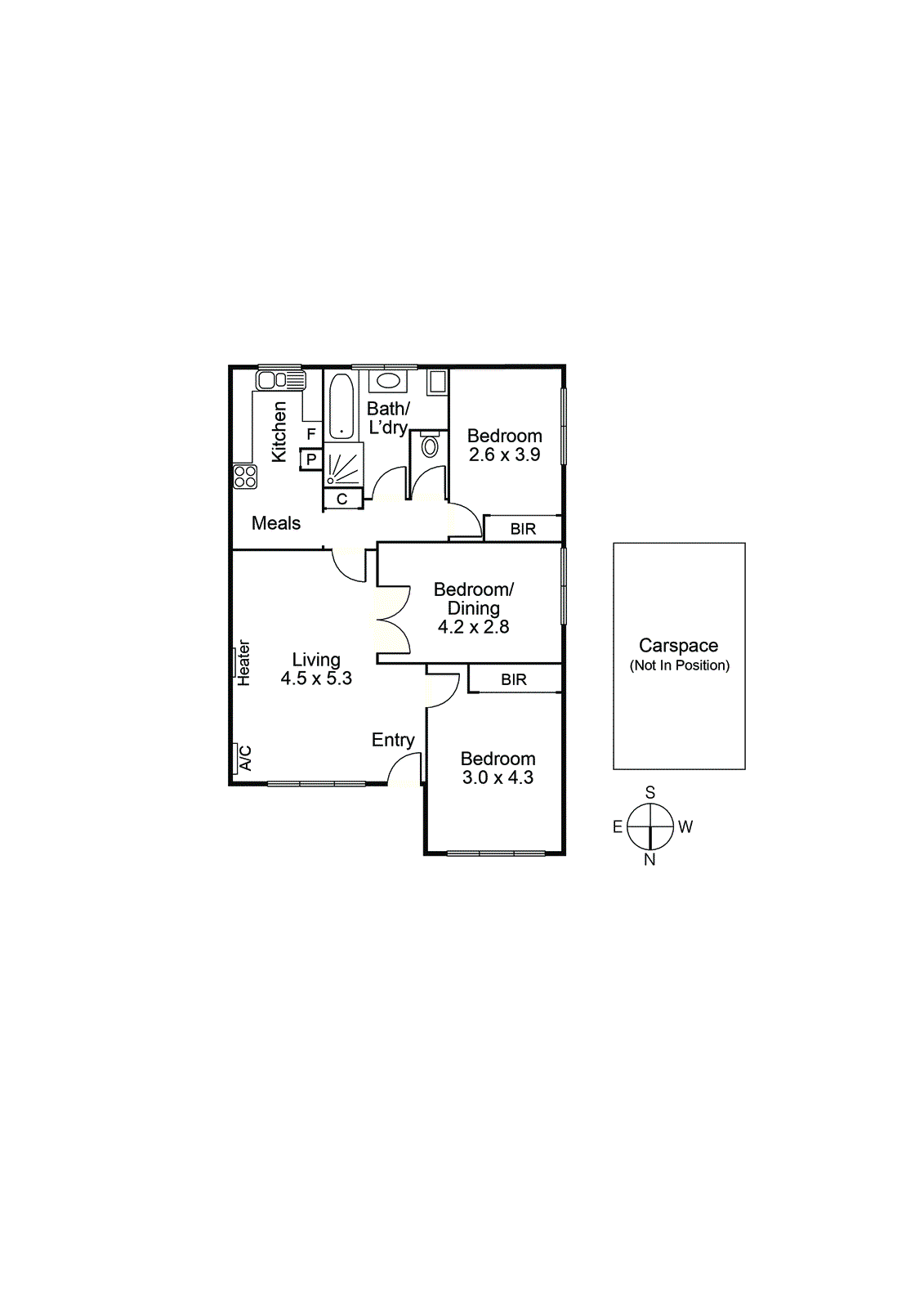 3/25 Whitmuir Road, Bentleigh VIC 3204 - Floorplan