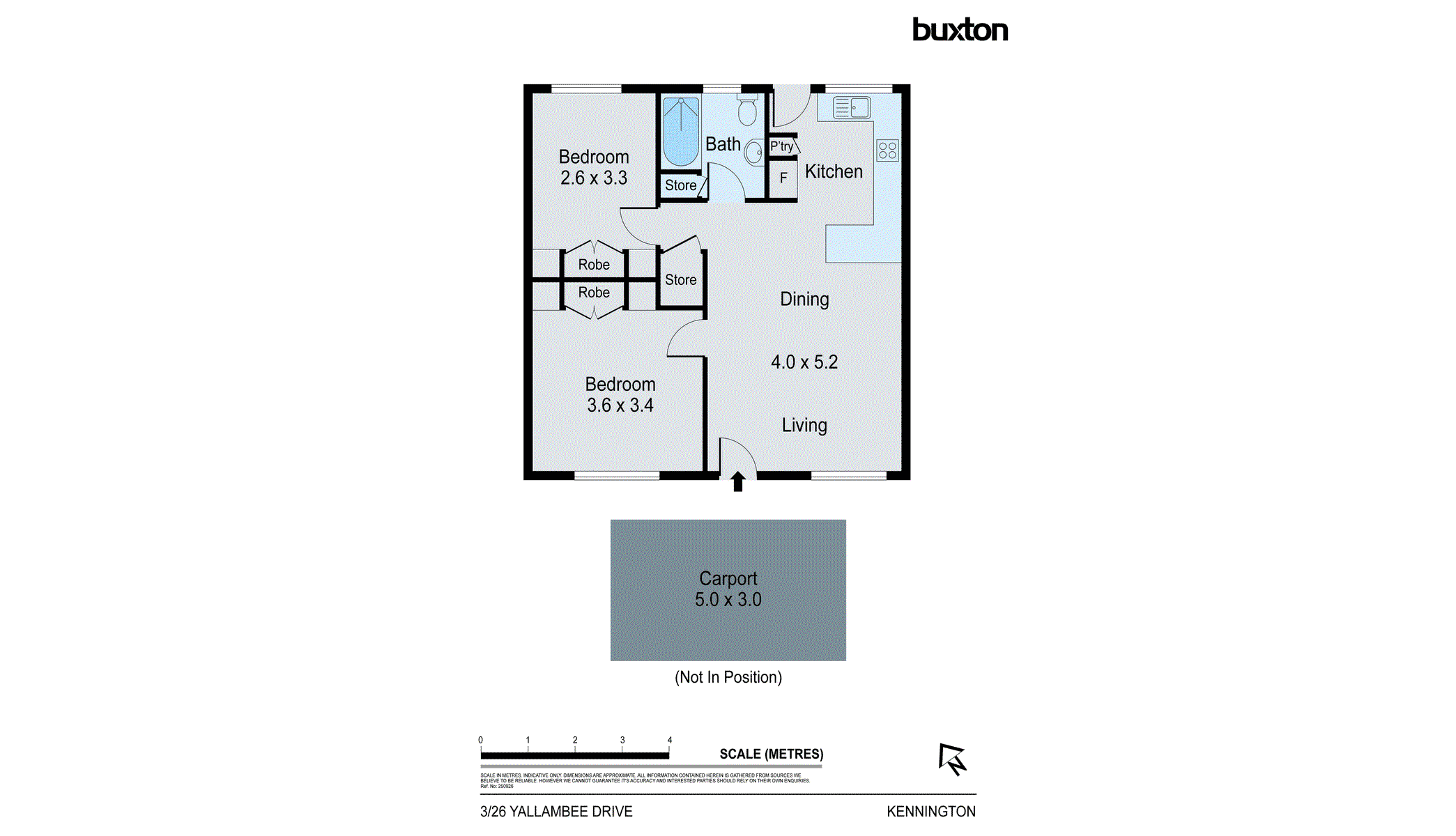 3/26 Yallambee Dr, Kennington VIC 3550 - Floorplan