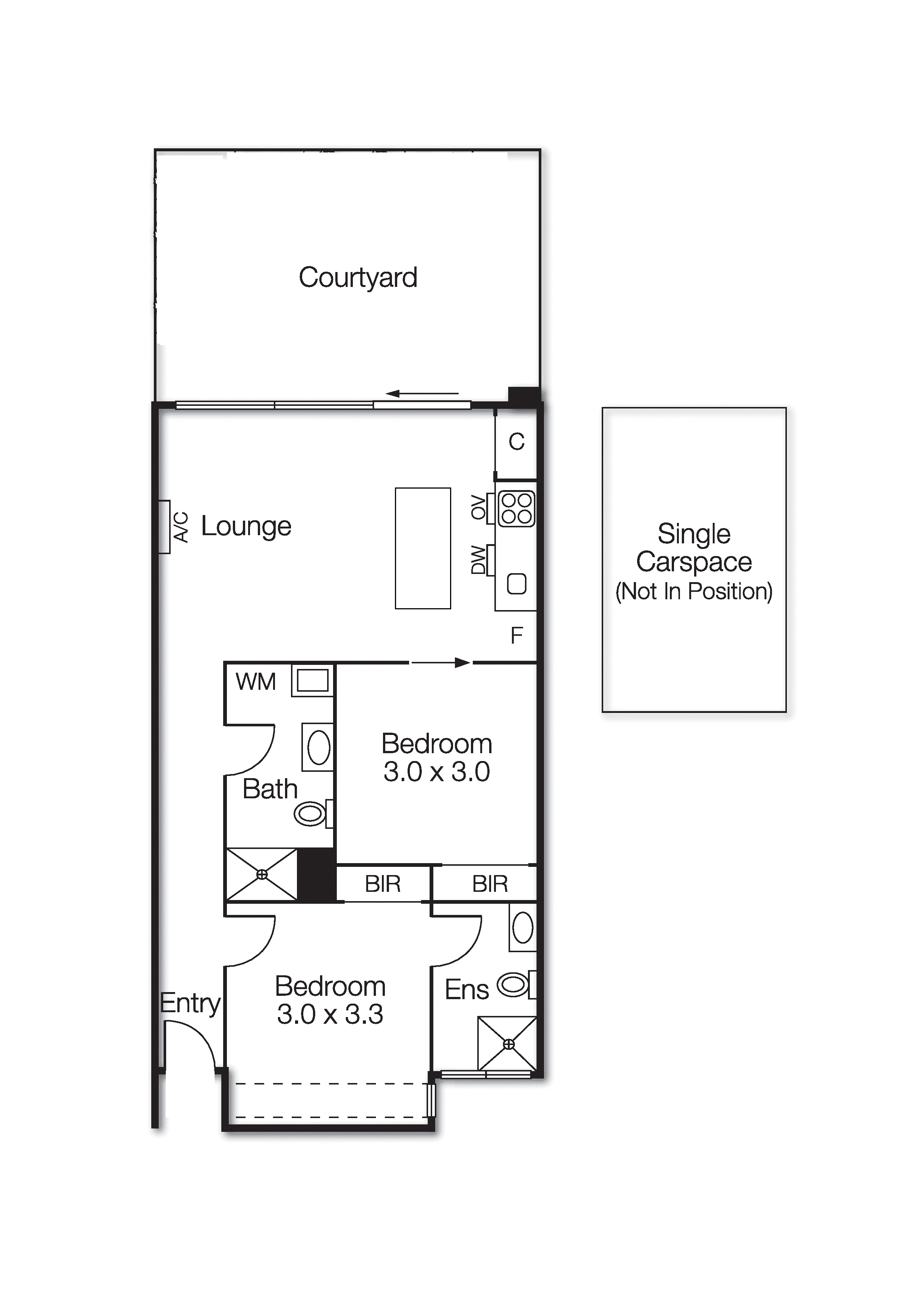 3/28 The Avenue, Windsor VIC 3181 - Floorplan