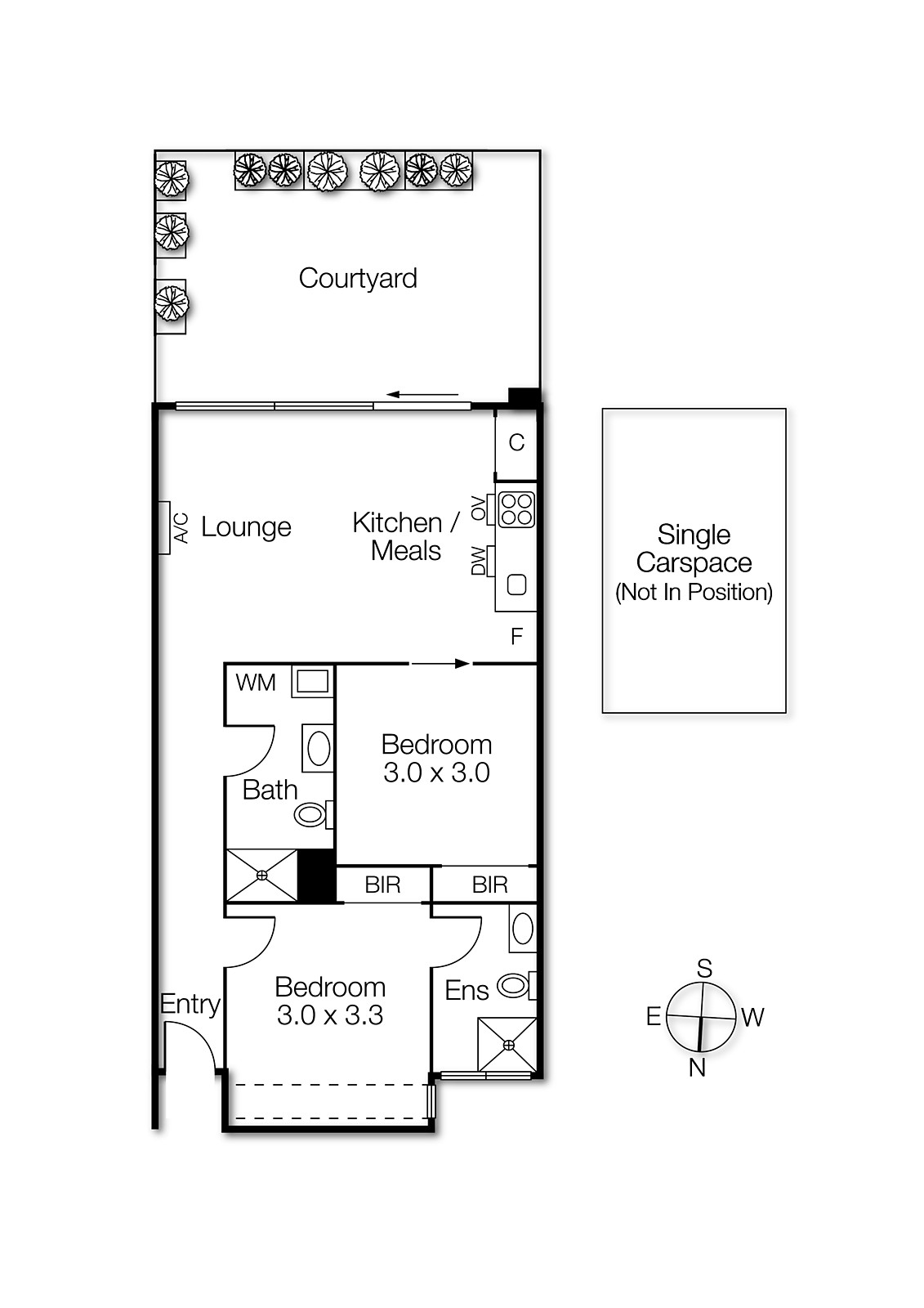 3/28 The Avenue, Windsor VIC 3181 - Floorplan
