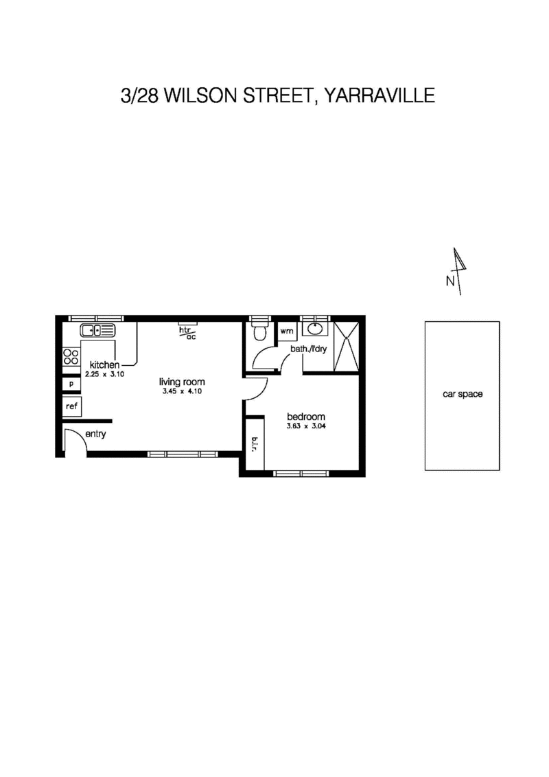 3/28 Wilson Street, YARRAVILLE VIC 3013 - Floorplan